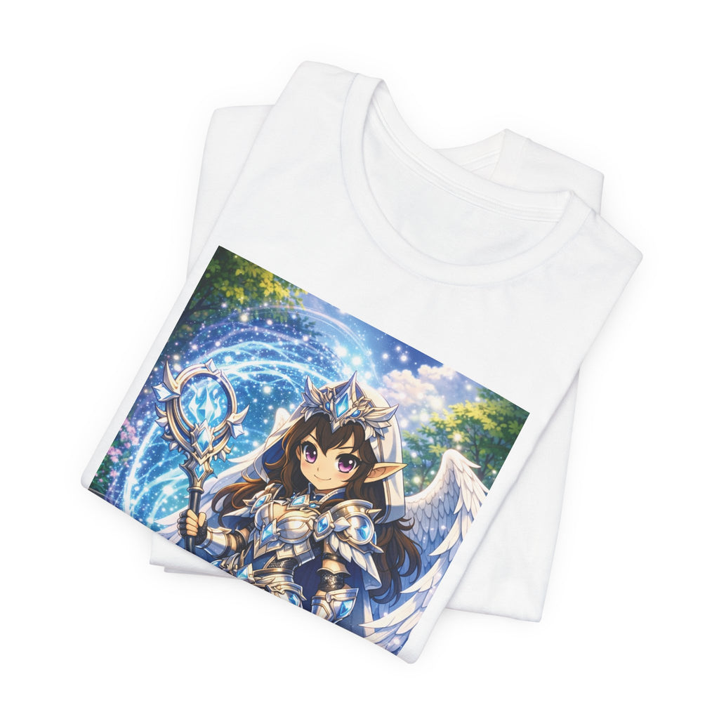 Anime Angel & Friend Graphic Tee — Cute Fantasy Illustration T-Shirt