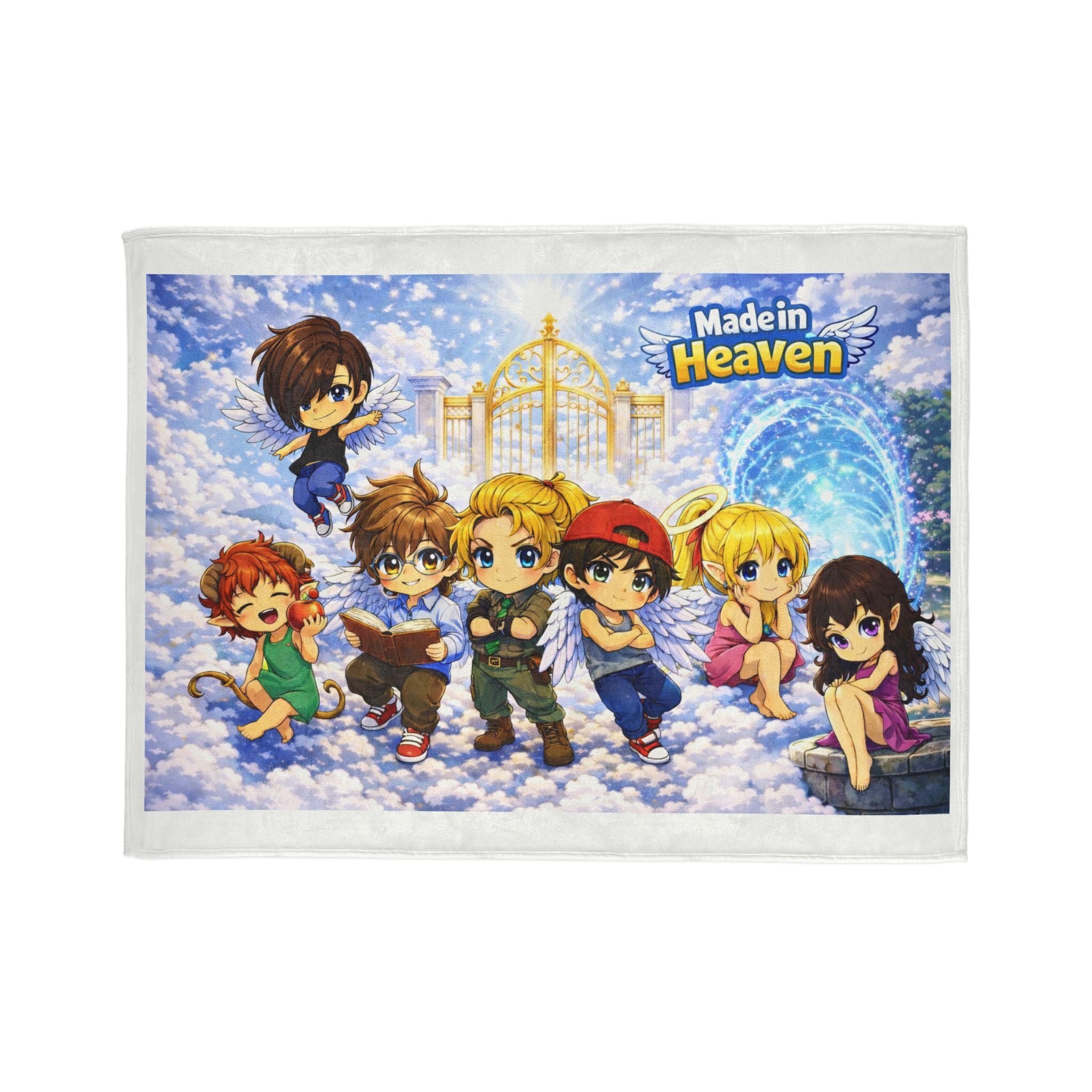 Made in Heaven Chibi Characters Plush Blanket