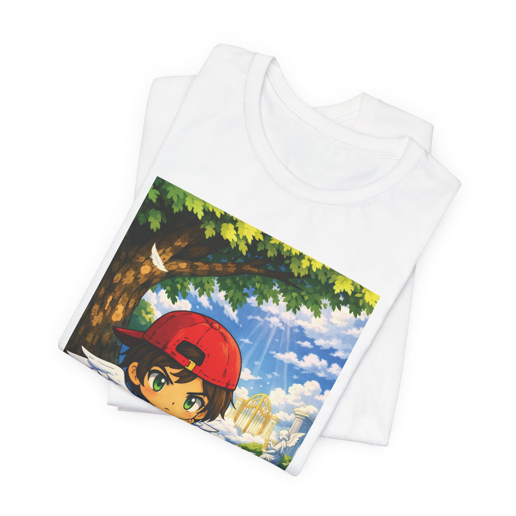 Anime Angel & Friend Graphic Tee — Cute Fantasy Illustration T-Shirt