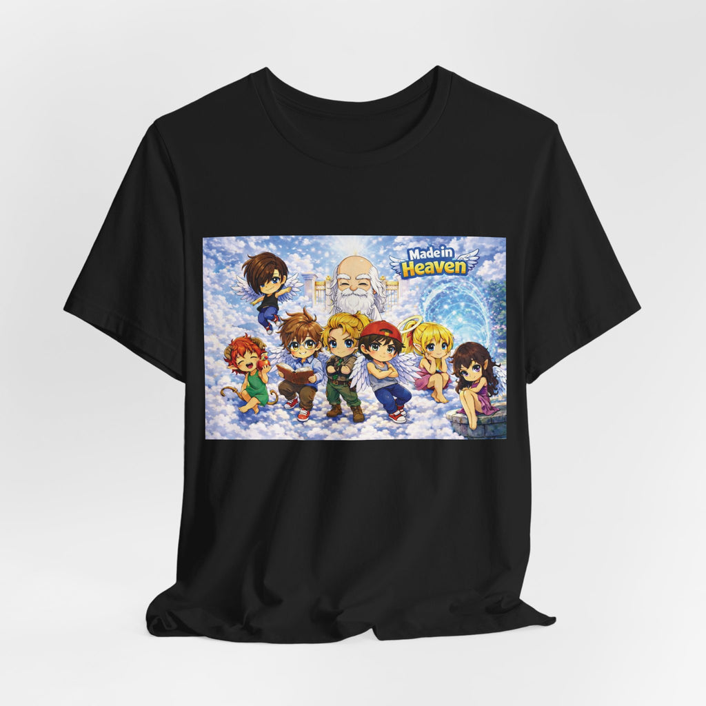 Anime Angel & Friend Graphic Tee — Cute Fantasy Illustration T-Shirt