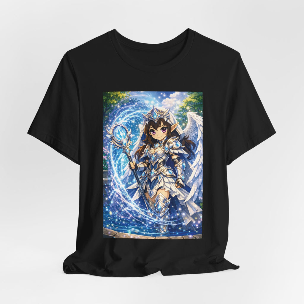 Anime Angel & Friend Graphic Tee — Cute Fantasy Illustration T-Shirt