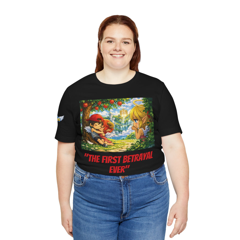 Anime Angel & Friend Graphic Tee — Cute Fantasy Illustration T-...