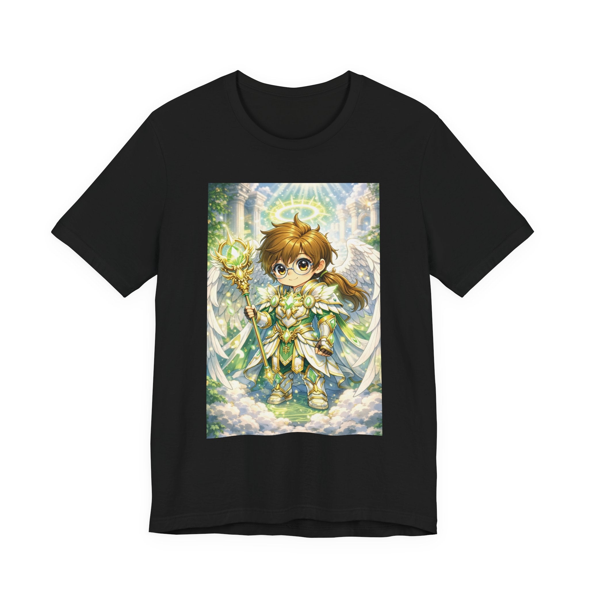 Anime Angel & Friend Graphic Tee — Cute Fantasy Illustration T-Shirt