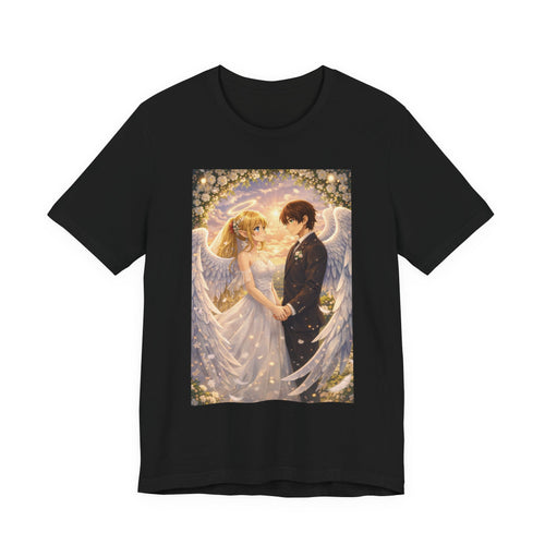 Anime Angel & Friend Graphic Tee — Cute Fantasy Illustration T-Shirt
