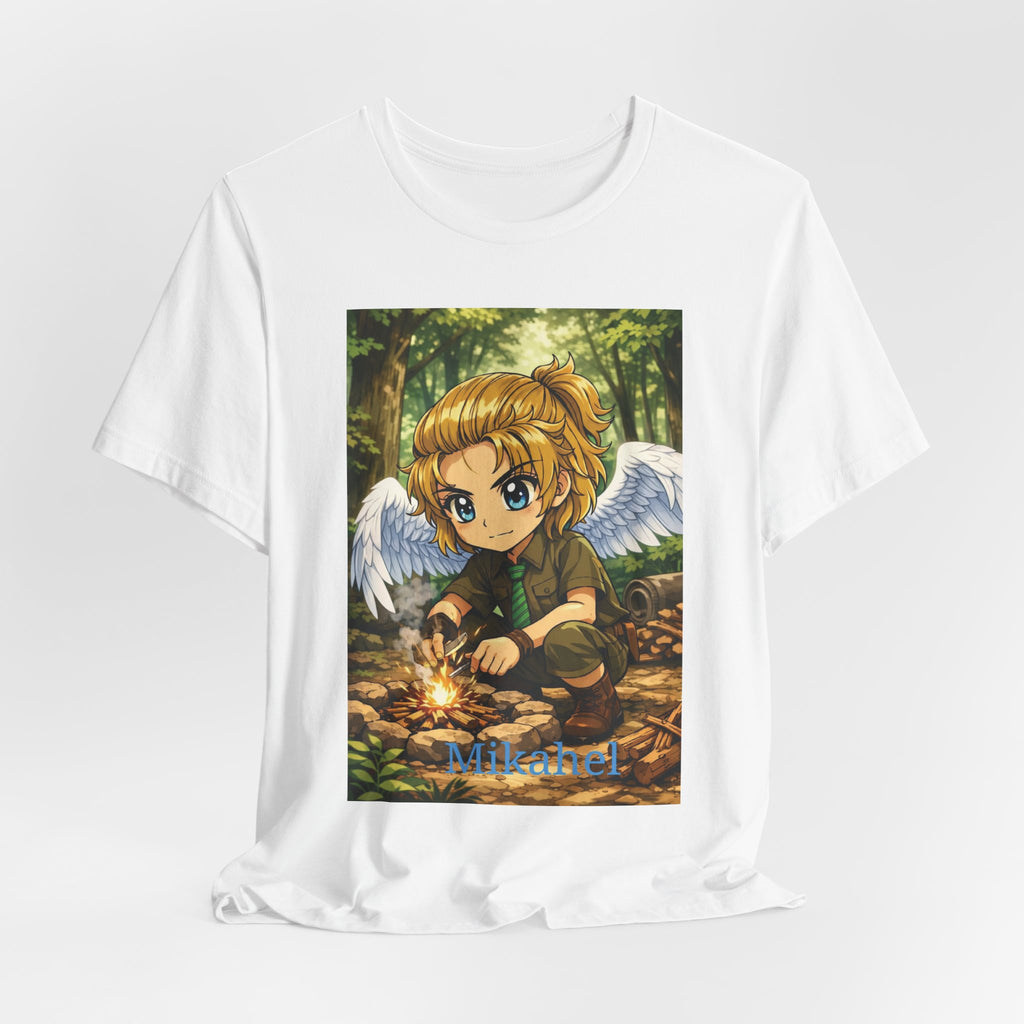 Anime Angel & Friend Graphic Tee — Cute Fantasy Illustration T-Shirt