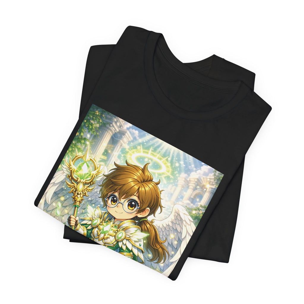 Anime Angel & Friend Graphic Tee — Cute Fantasy Illustration T-Shirt