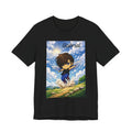 Anime Angel & Friend Graphic Tee — Cute Fantasy Illustration T-Shirt
