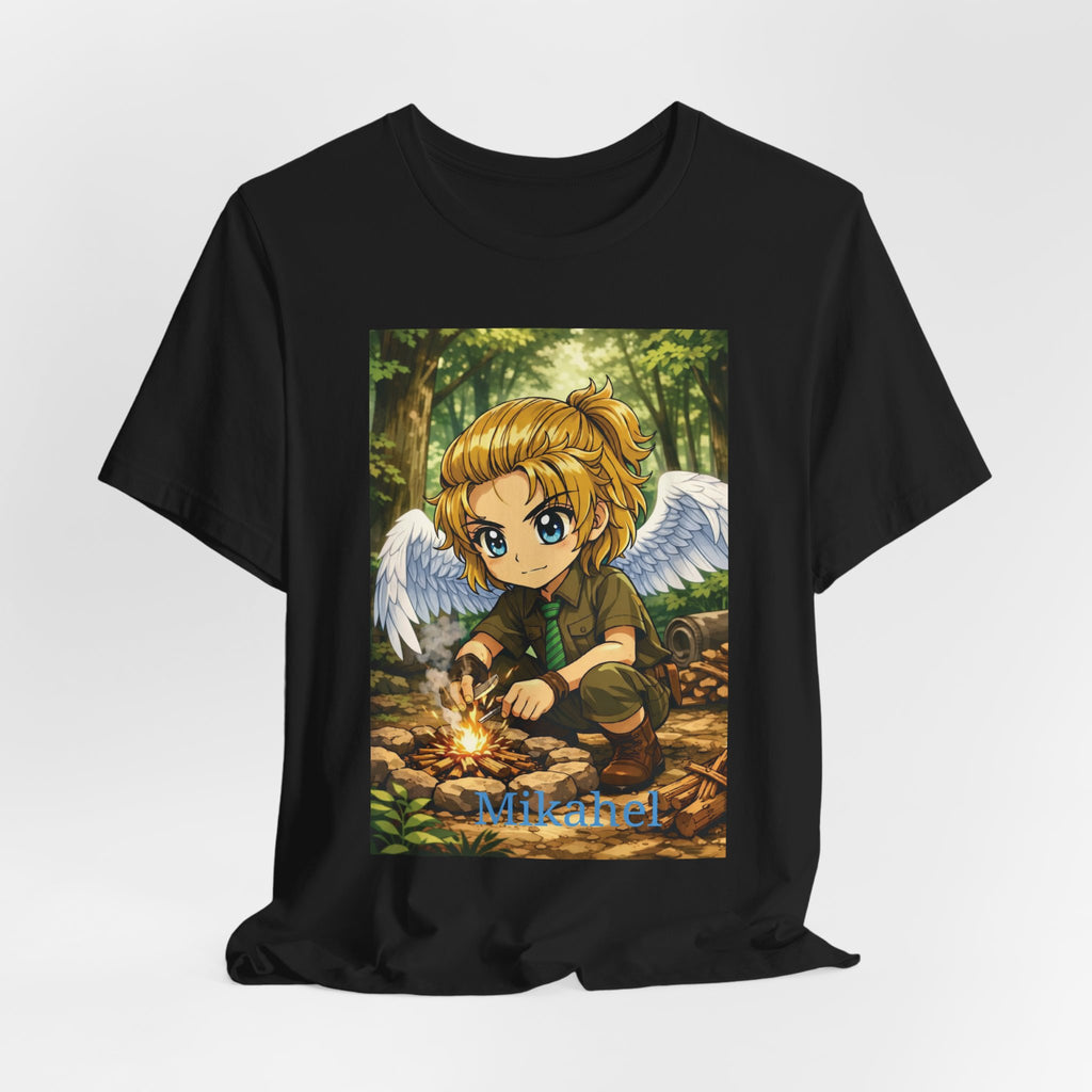 Anime Angel & Friend Graphic Tee — Cute Fantasy Illustration T-Shirt
