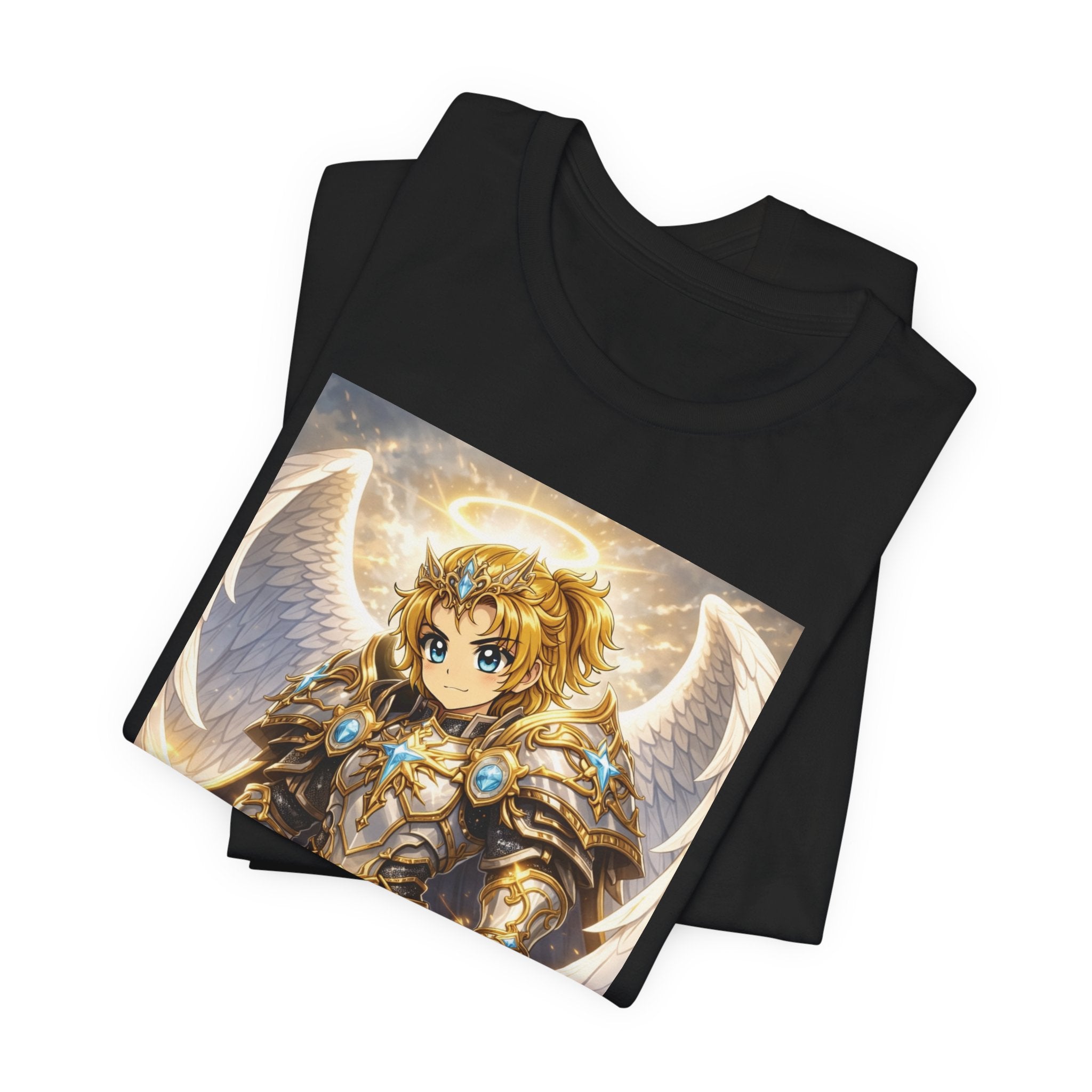Anime Angel & Friend Graphic Tee — Cute Fantasy Illustration T-Shirt