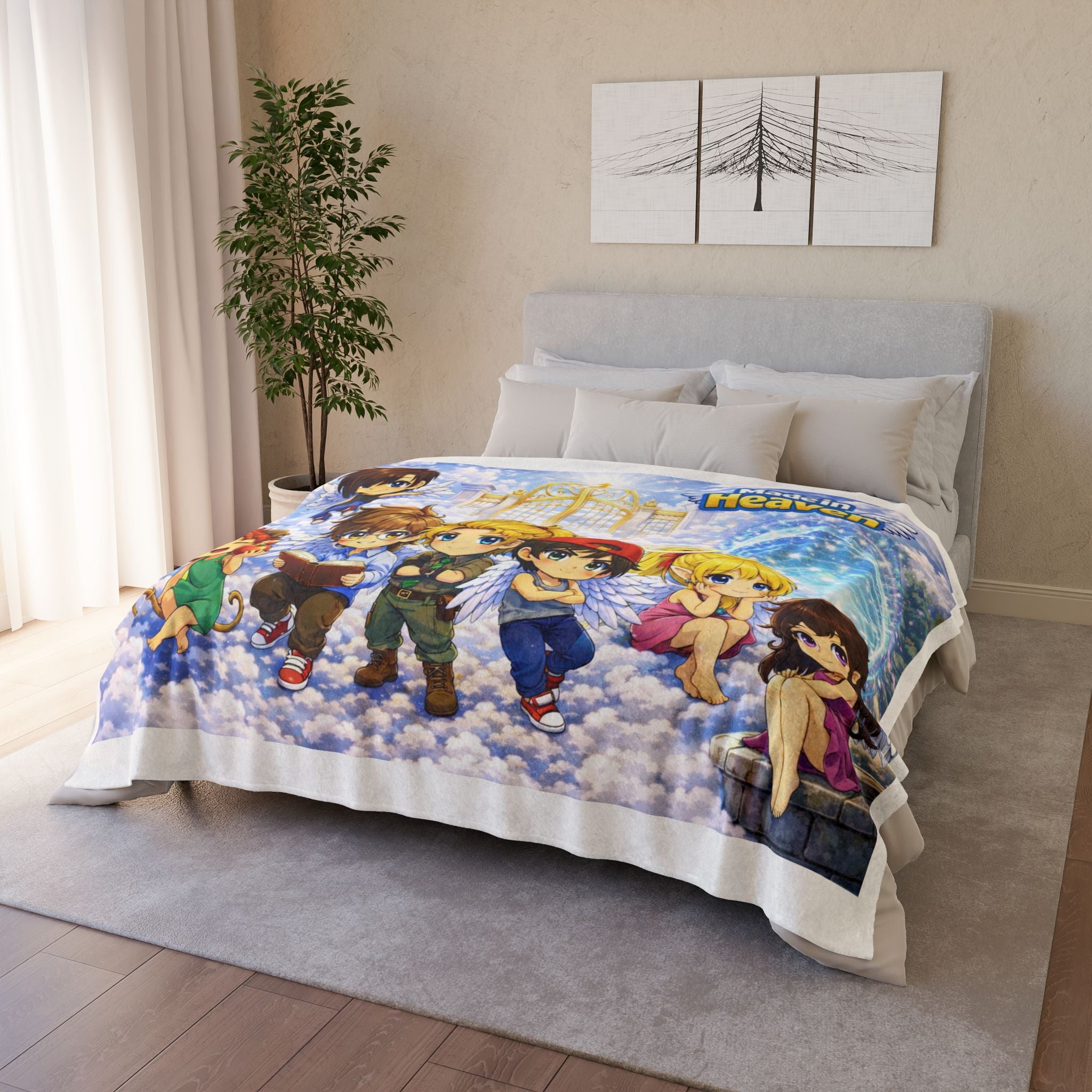 Made in Heaven Chibi Characters Plush Blanket