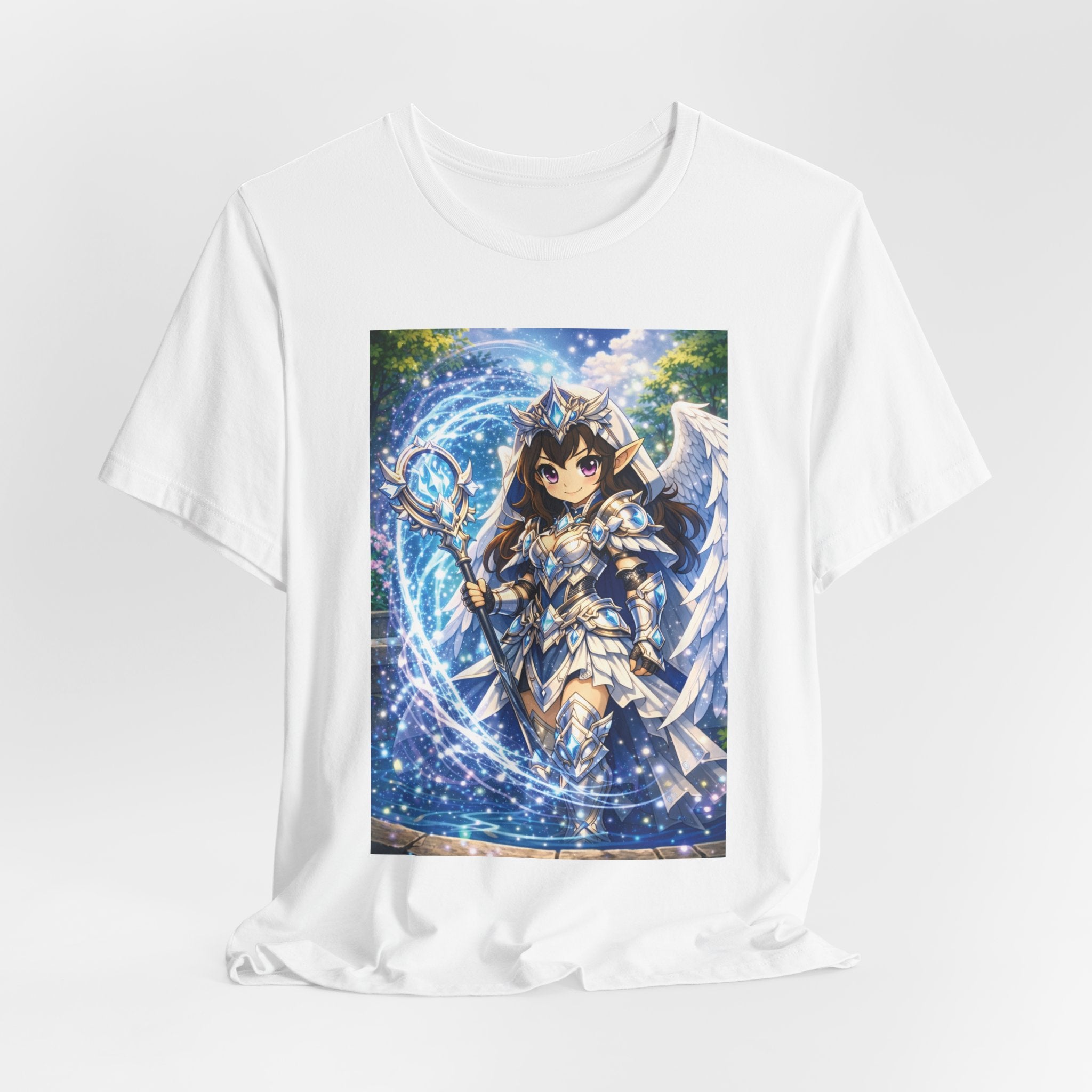 Anime Angel & Friend Graphic Tee — Cute Fantasy Illustration T-Shirt