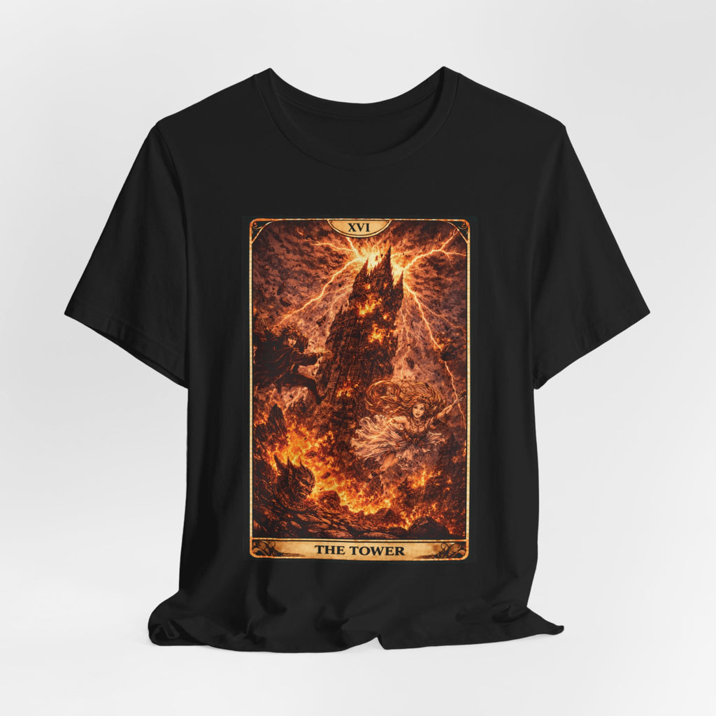 The Tower — Anime  tarot cards T-Shirt