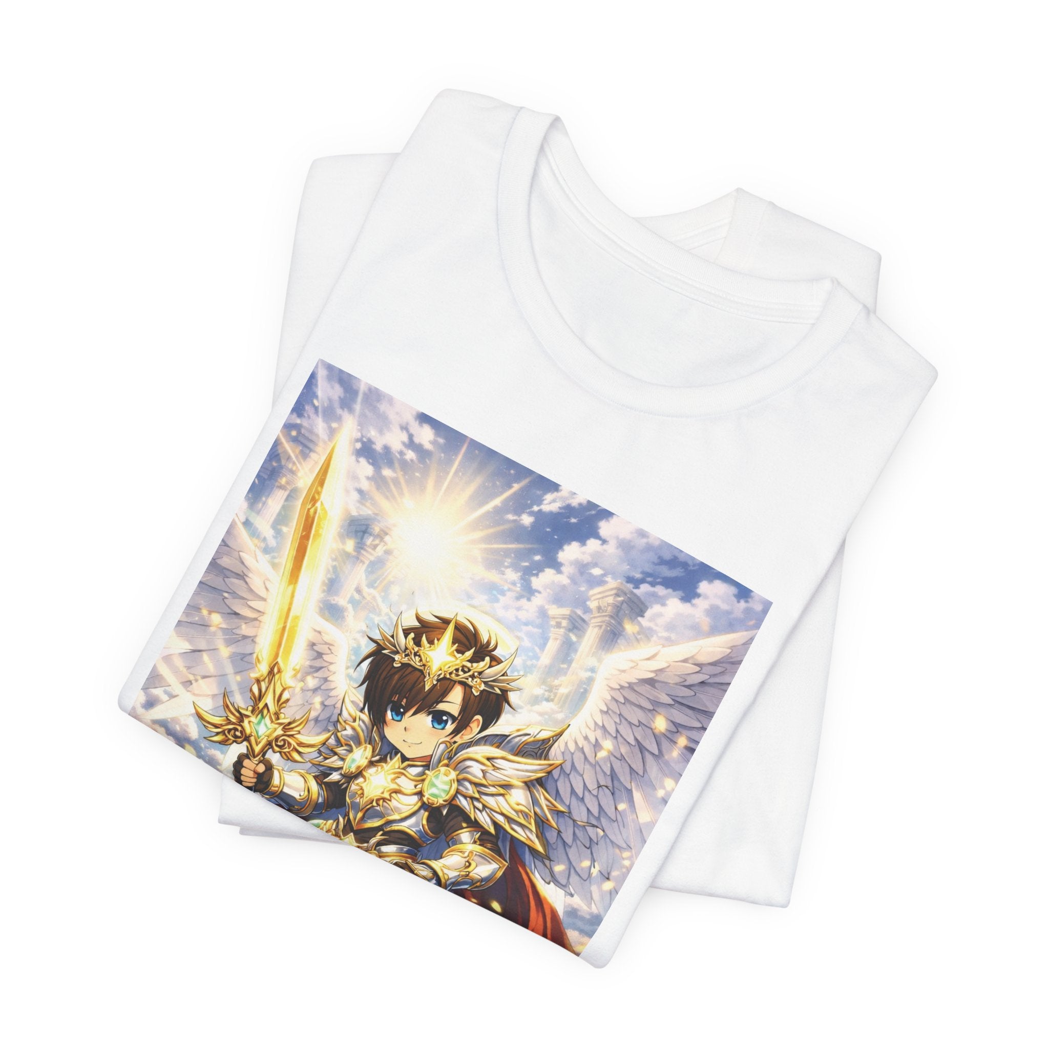 Anime Angel & Friend Graphic Tee — Cute Fantasy Illustration T-Shirt