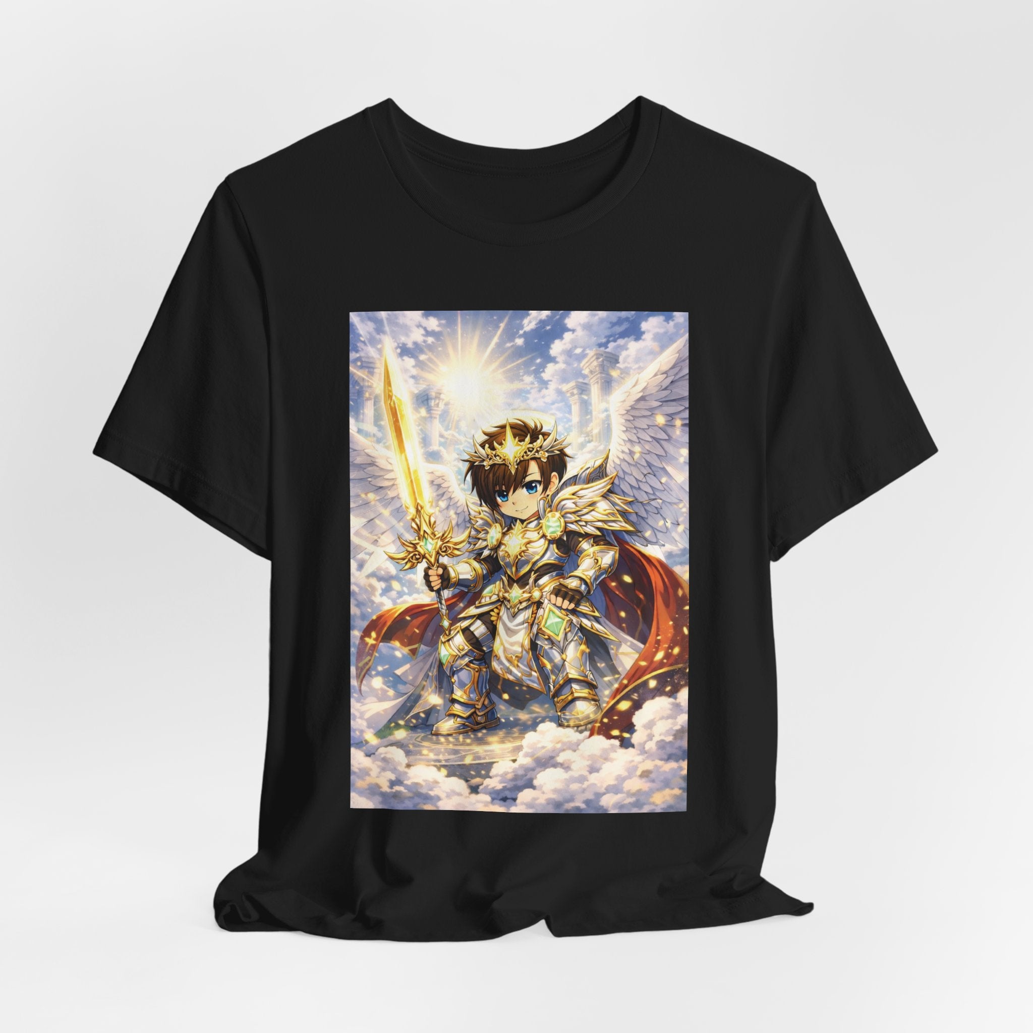 Anime Angel & Friend Graphic Tee — Cute Fantasy Illustration T-Shirt