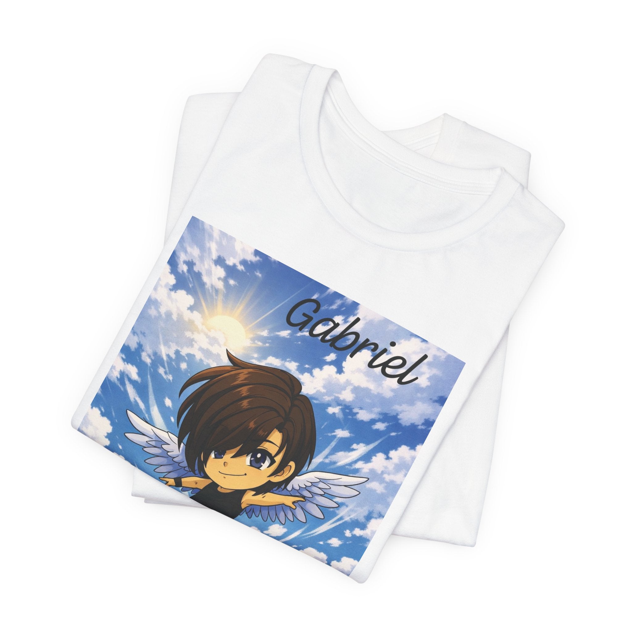 Anime Angel & Friend Graphic Tee — Cute Fantasy Illustration T-Shirt