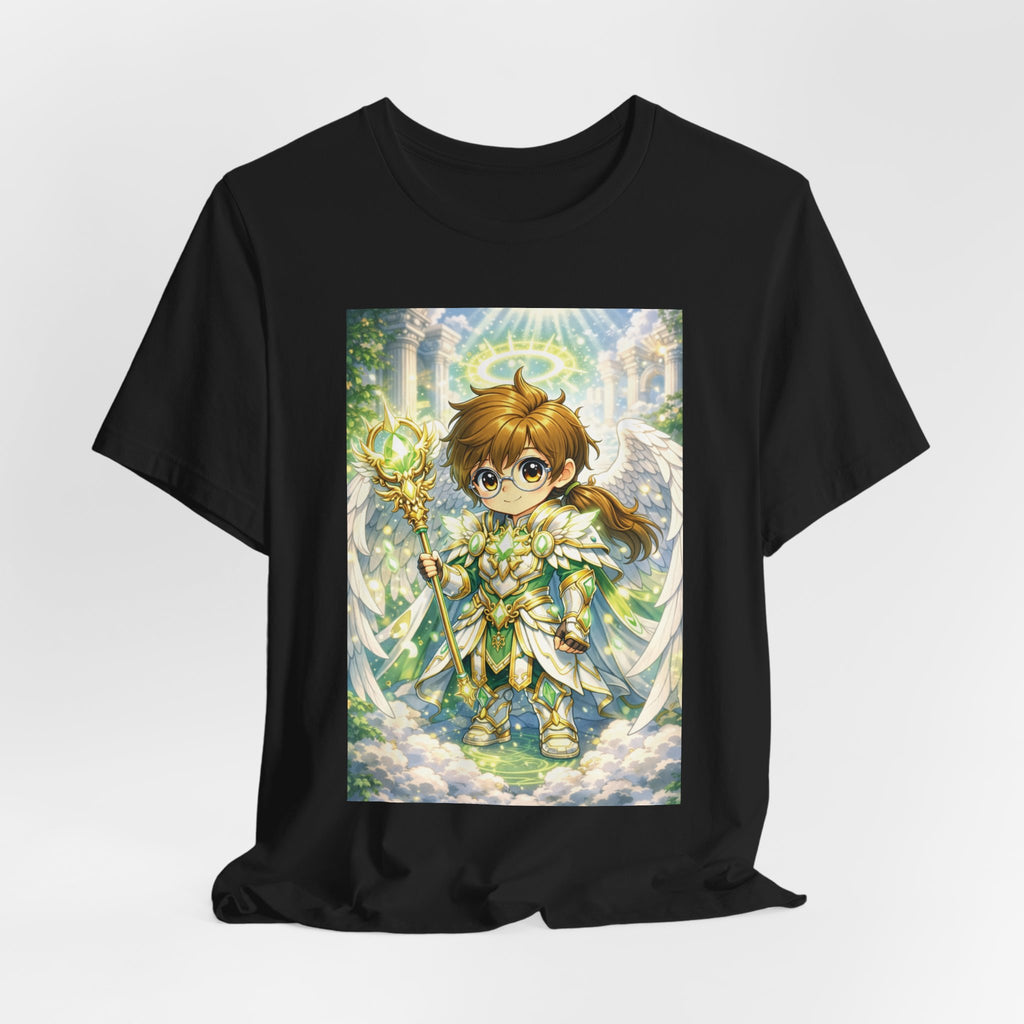 Anime Angel & Friend Graphic Tee — Cute Fantasy Illustration T-Shirt