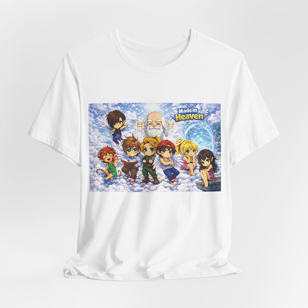 Anime Angel & Friend Graphic Tee — Cute Fantasy Illustration T-Shirt