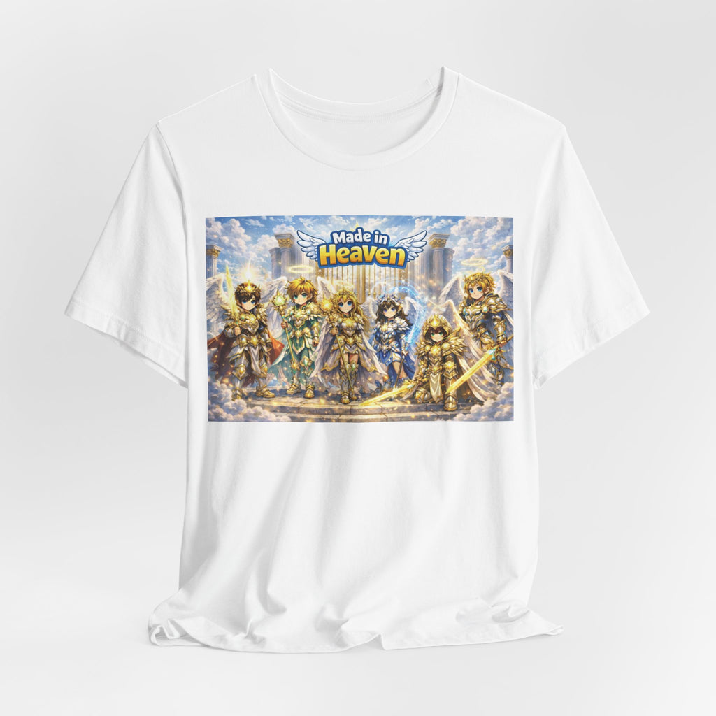Anime Angel & Friend Graphic Tee — Cute Fantasy Illustration T-Shirt