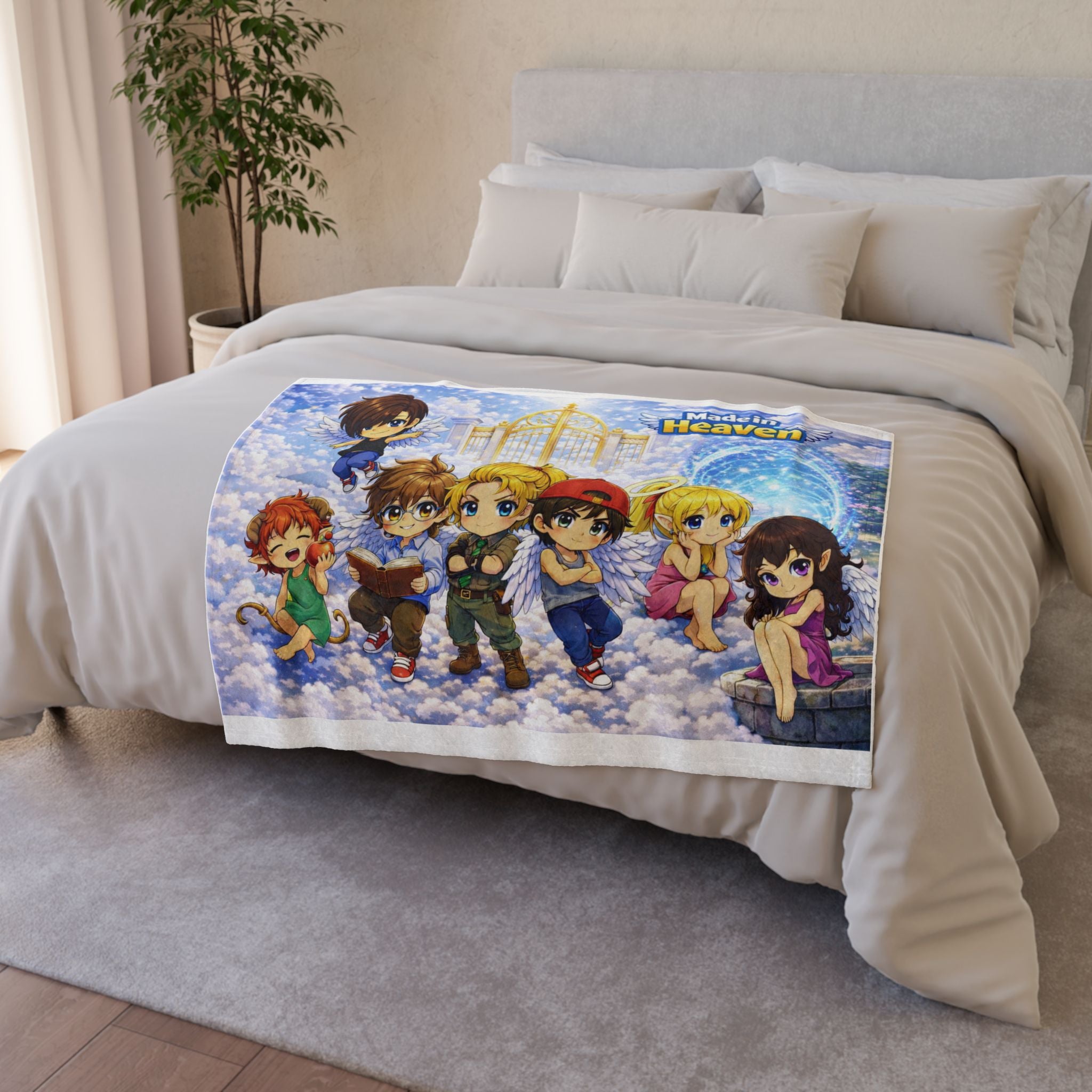 Made in Heaven Chibi Characters Plush Blanket