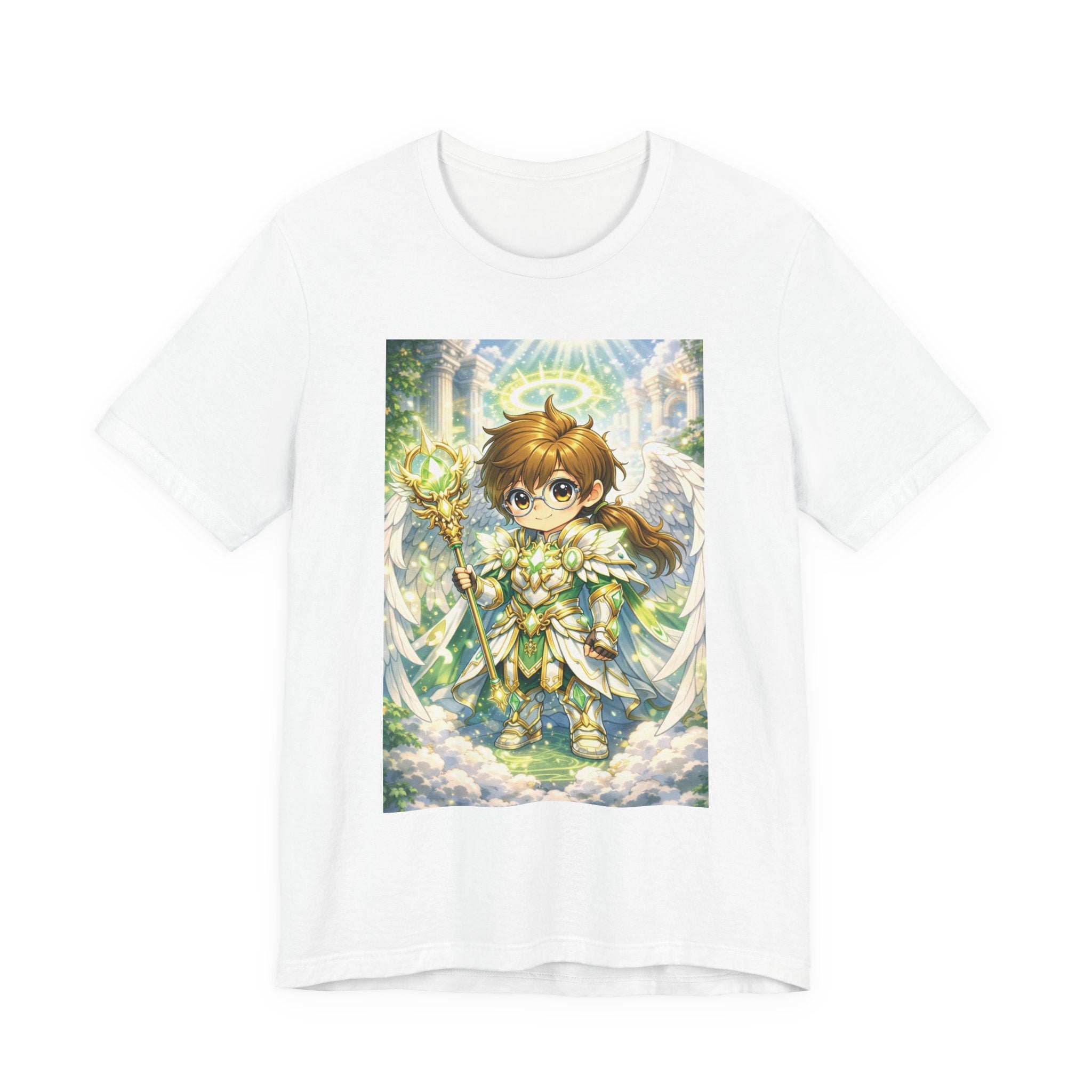 Anime Angel & Friend Graphic Tee — Cute Fantasy Illustration T-Shirt
