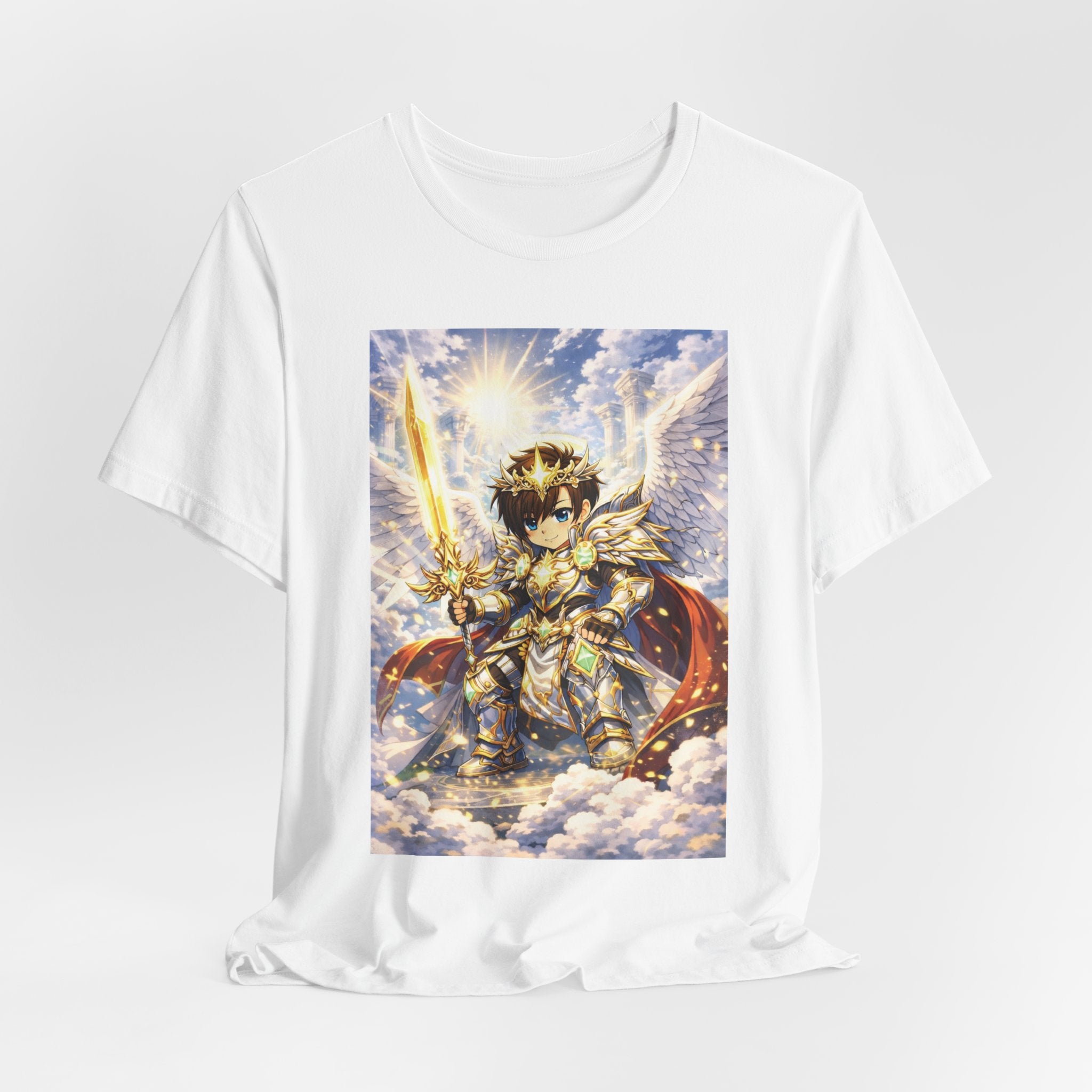 Anime Angel & Friend Graphic Tee — Cute Fantasy Illustration T-Shirt