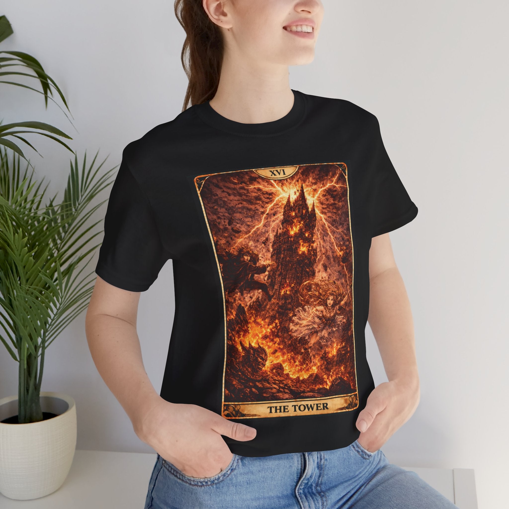 The Tower — Anime  tarot cards T-Shirt