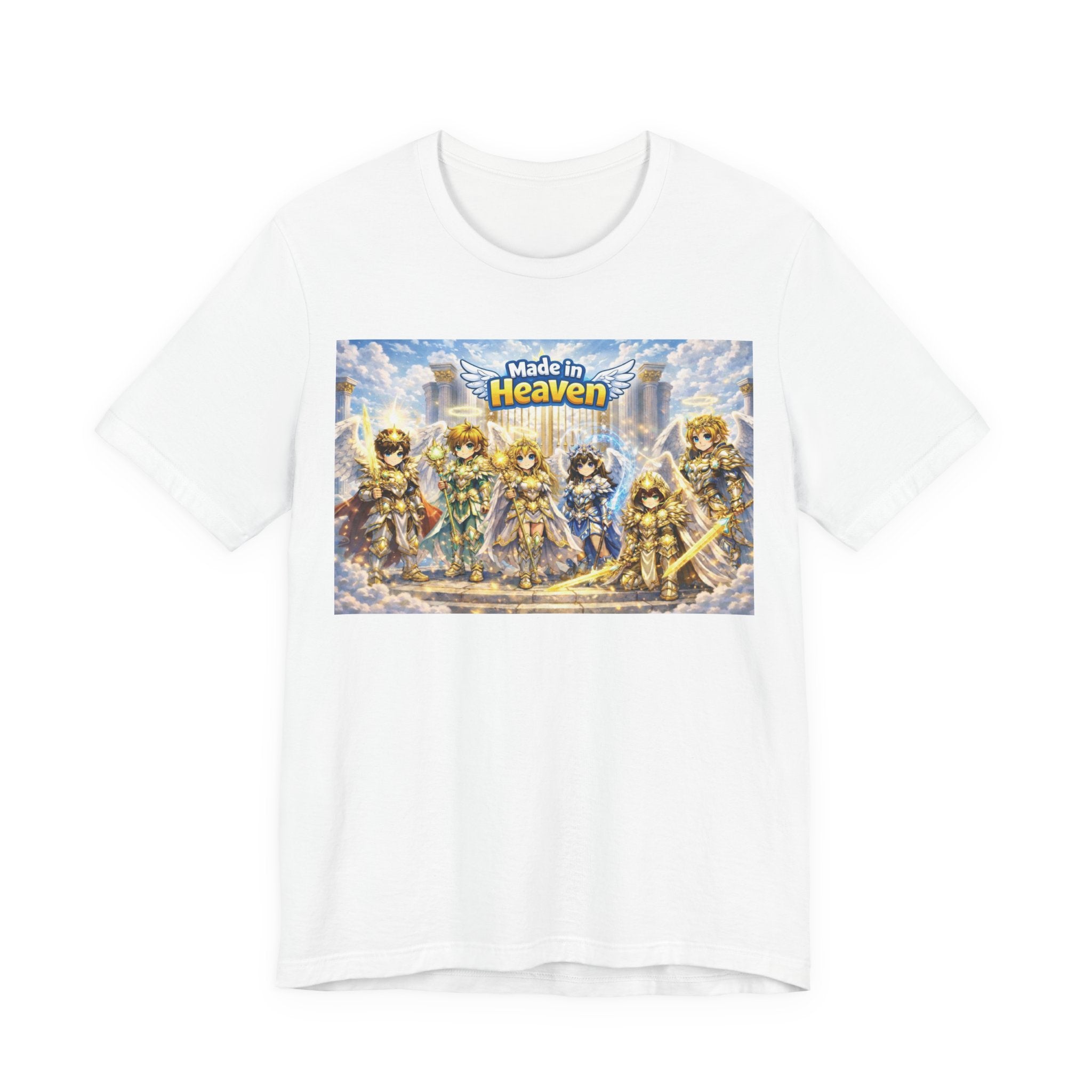 Anime Angel & Friend Graphic Tee — Cute Fantasy Illustration T-Shirt