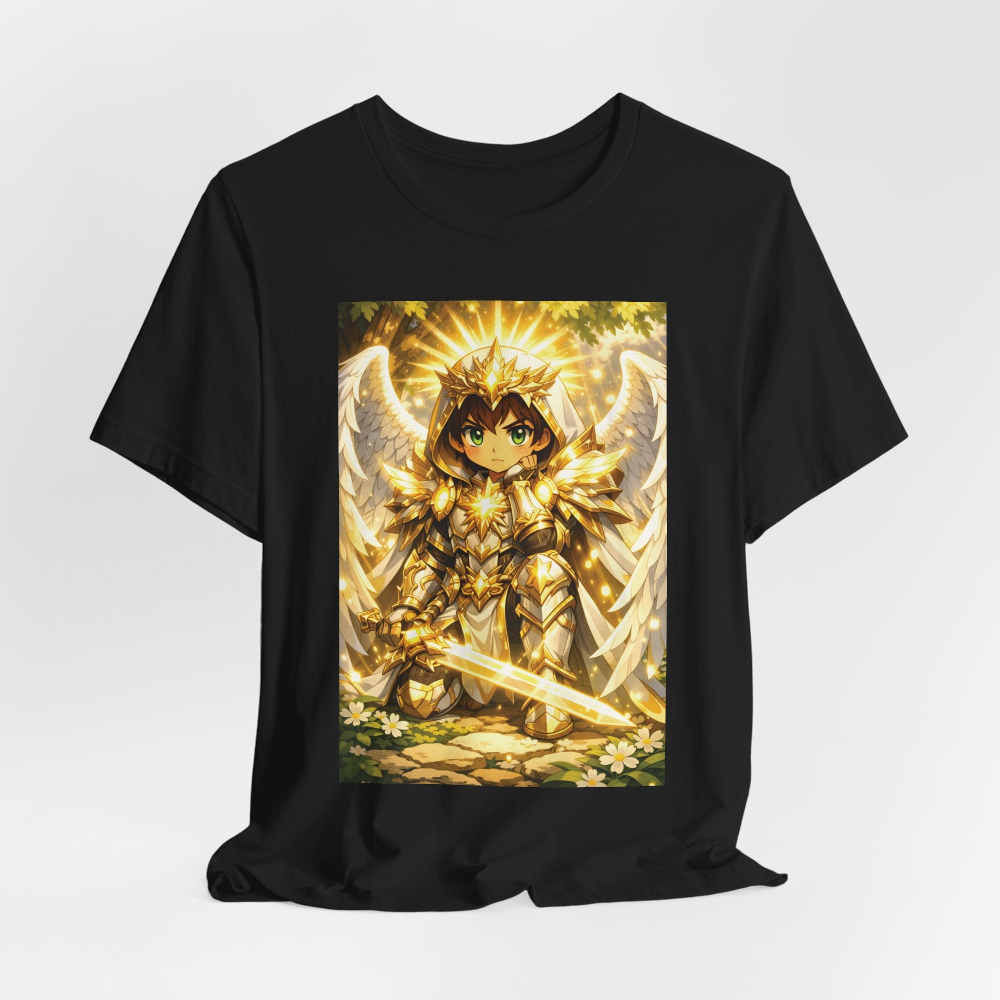 Anime Angel & Friend Graphic Tee — Cute Fantasy Illustration T-Shirt