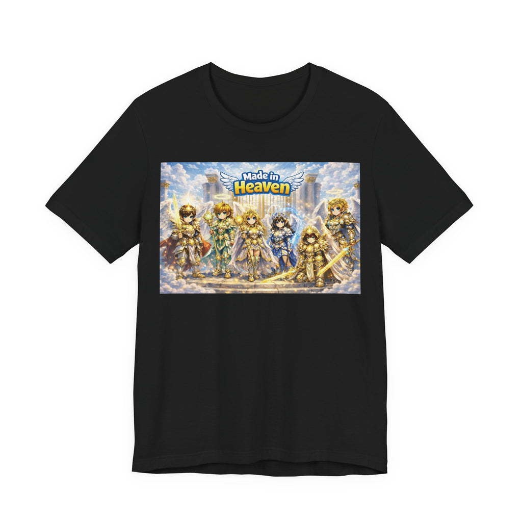 Anime Angel & Friend Graphic Tee — Cute Fantasy Illustration T-Shirt