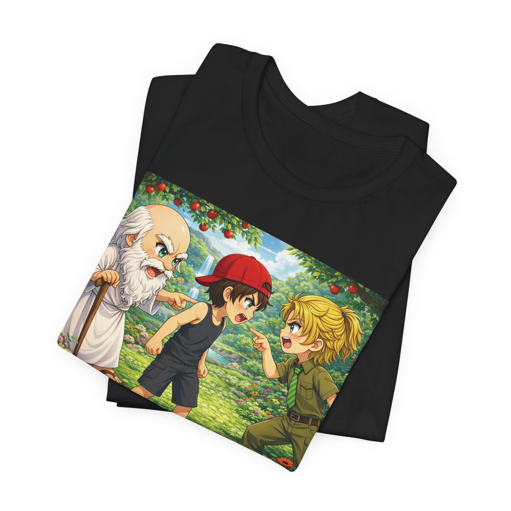 Anime Angel & Friend Graphic Tee — Cute Fantasy...