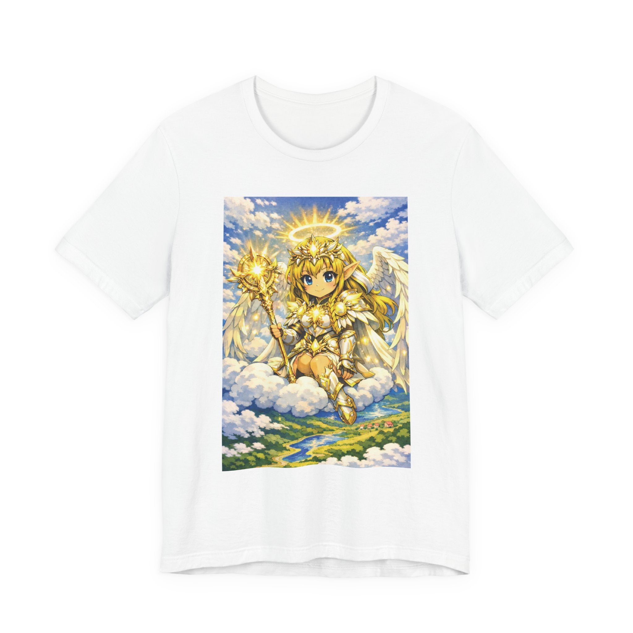 Anime Angel & Friend Graphic Tee — Cute Fantasy Illustration T-Shirt