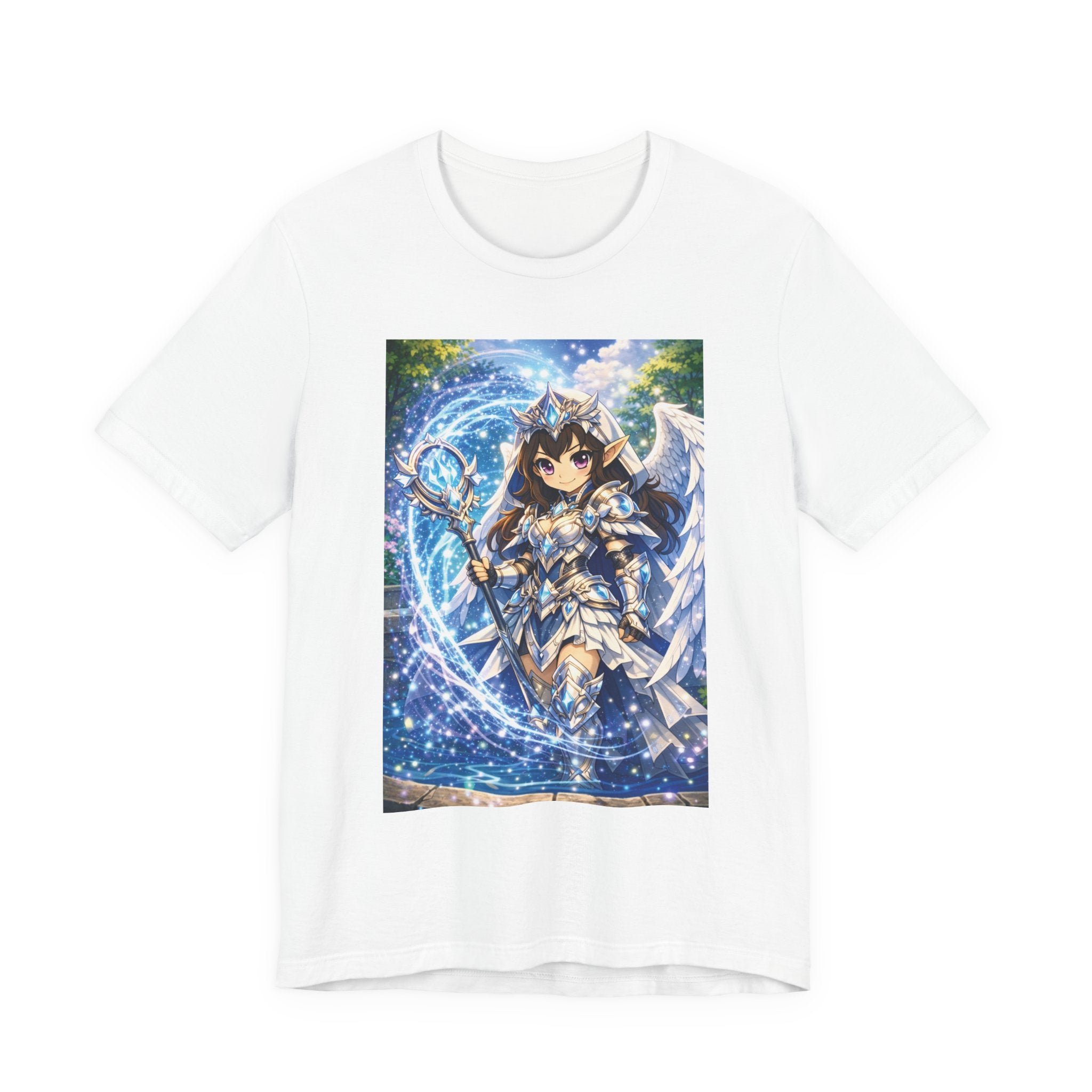 Anime Angel & Friend Graphic Tee — Cute Fantasy Illustration T-Shirt