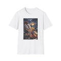Anime Fantasy T-Shirt — Winged Child and Guardian Cottage Scene