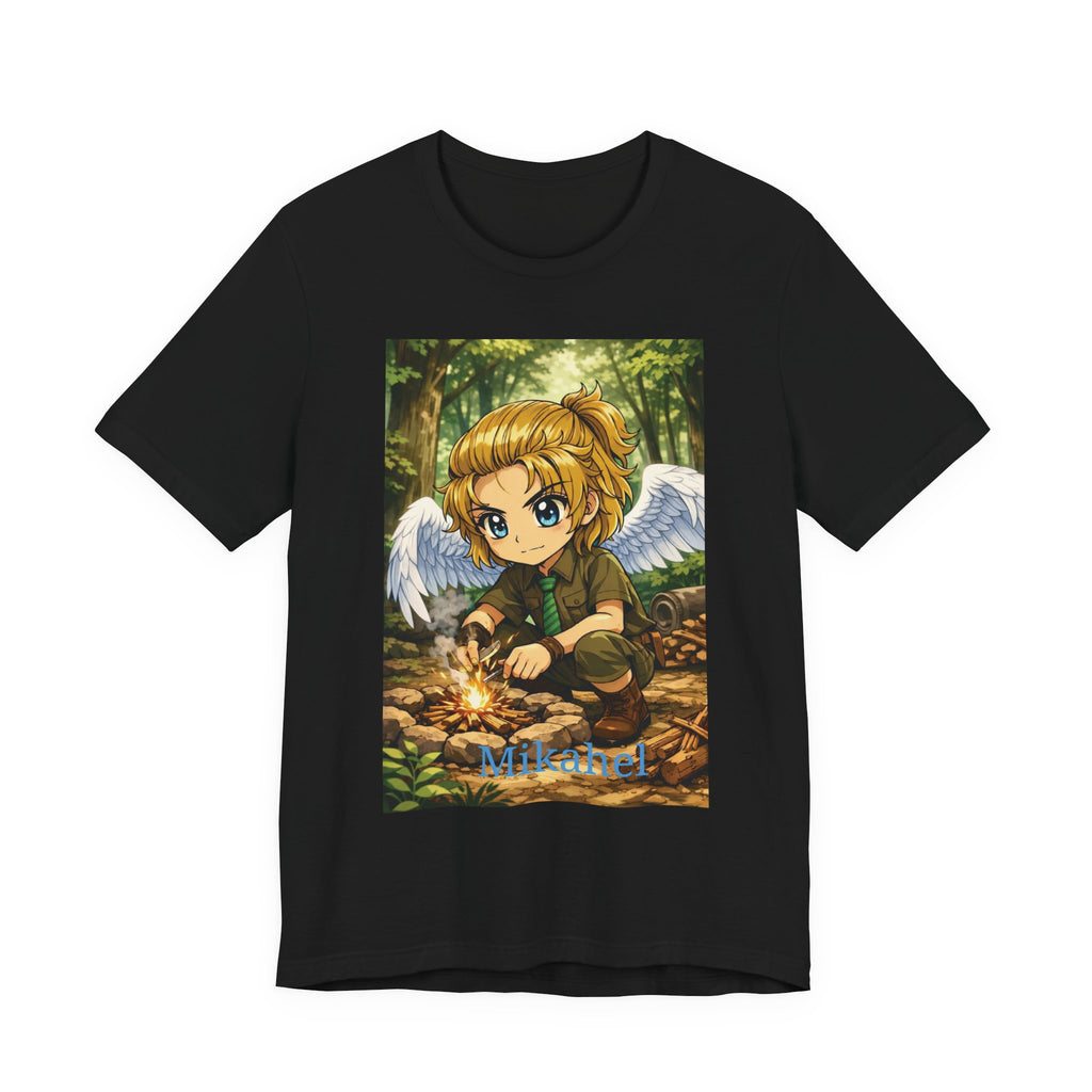 Anime Angel & Friend Graphic Tee — Cute Fantasy Illustration T-Shirt