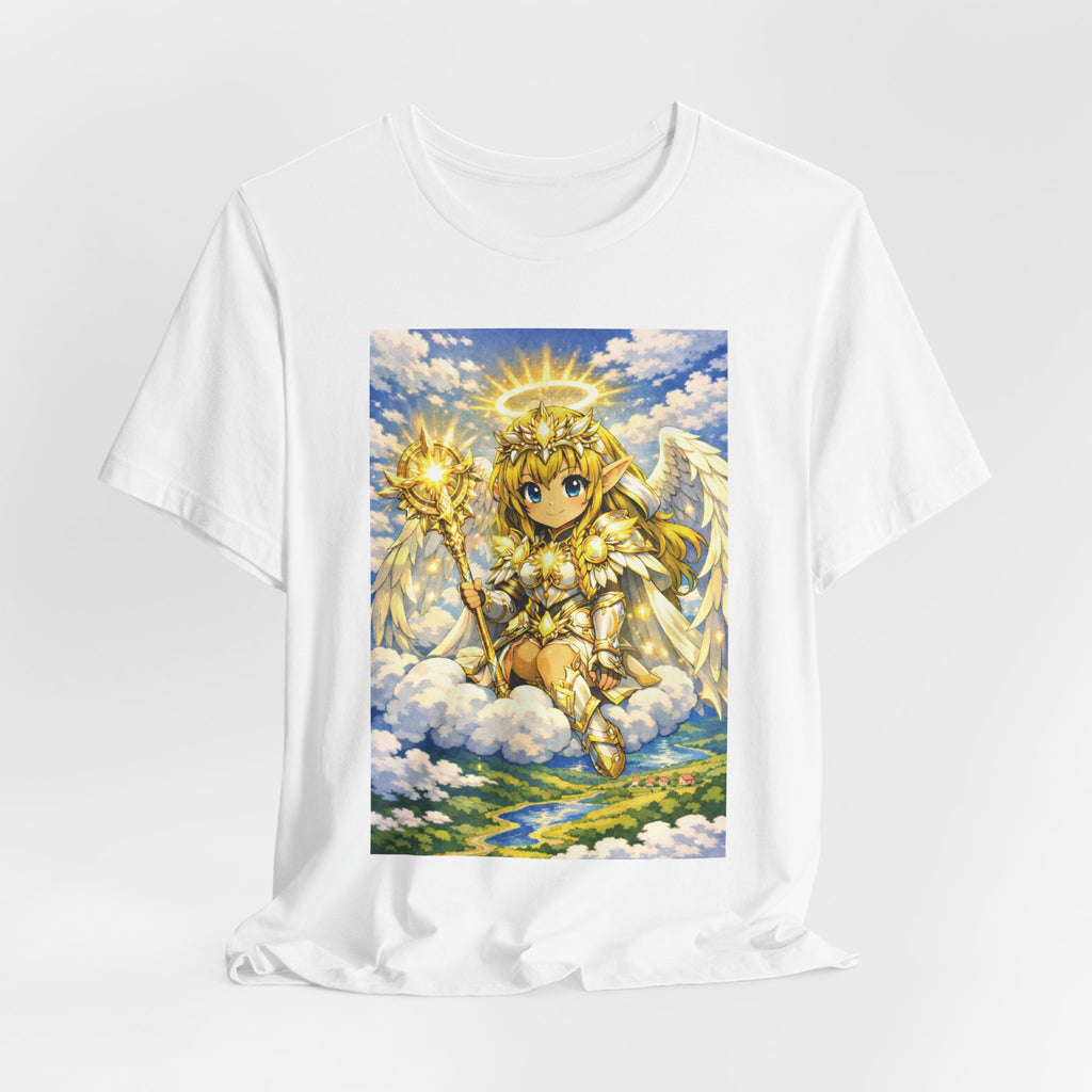 Anime Angel & Friend Graphic Tee — Cute Fantasy Illustration T-Shirt