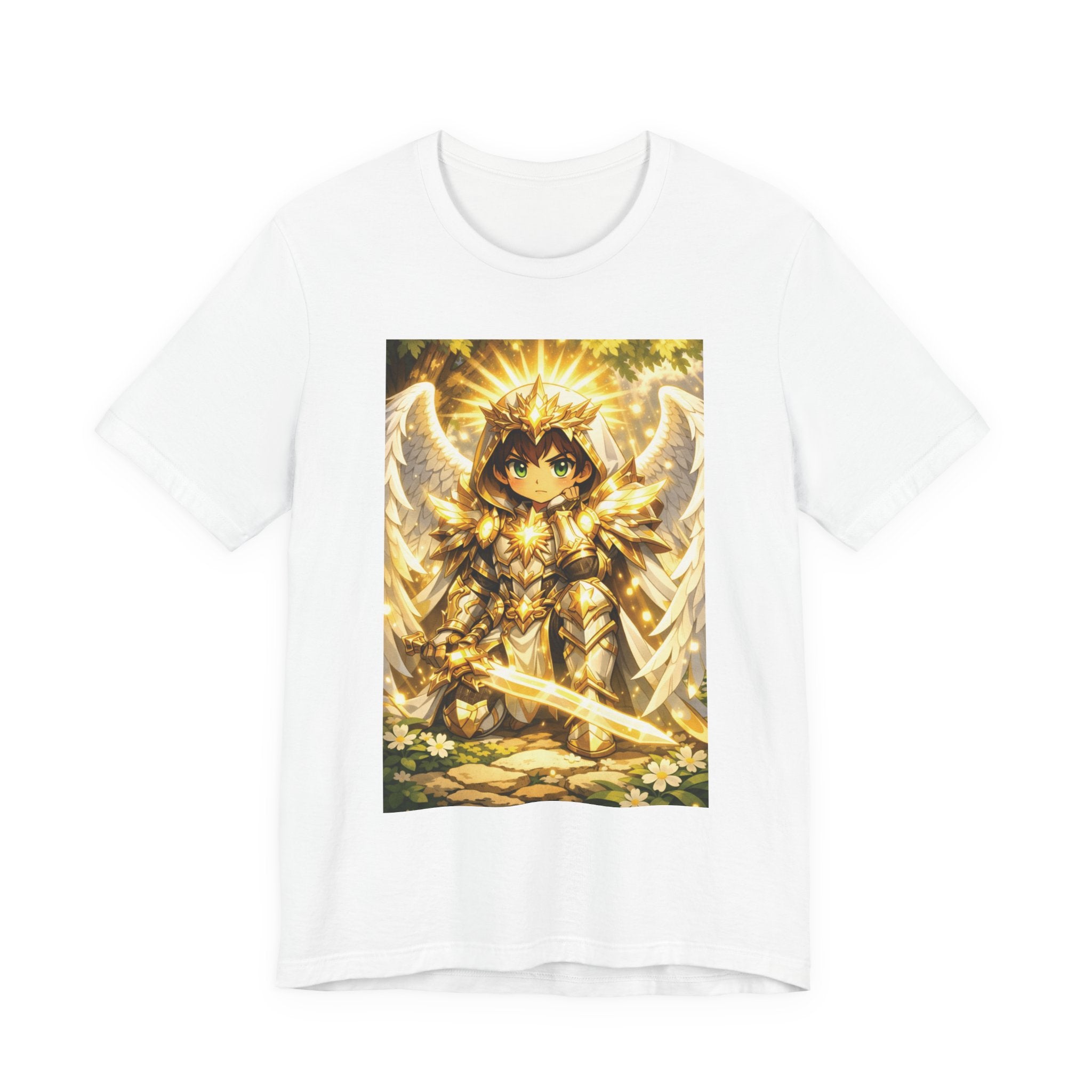 Anime Angel & Friend Graphic Tee — Cute Fantasy Illustration T-Shirt