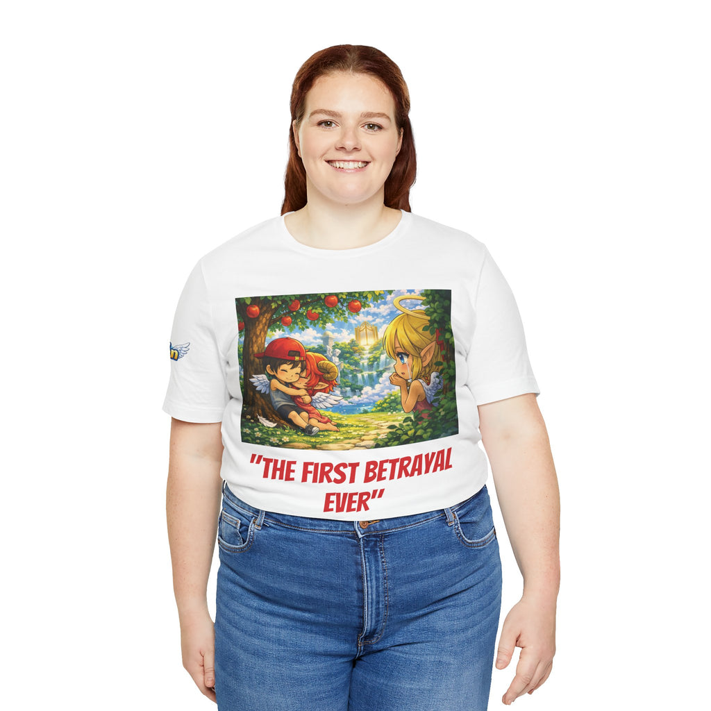 Anime Angel & Friend Graphic Tee — Cute Fantasy Illustration T-...