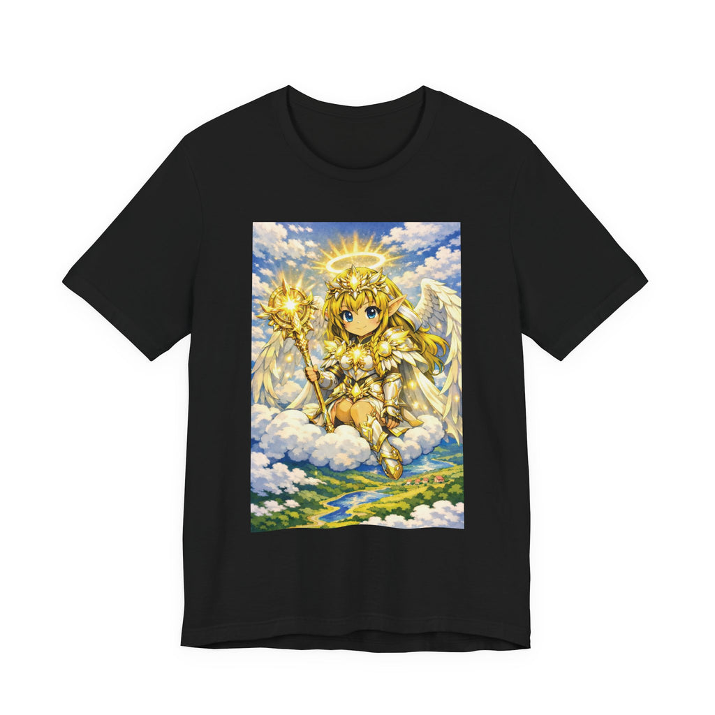 Anime Angel & Friend Graphic Tee — Cute Fantasy Illustration T-Shirt
