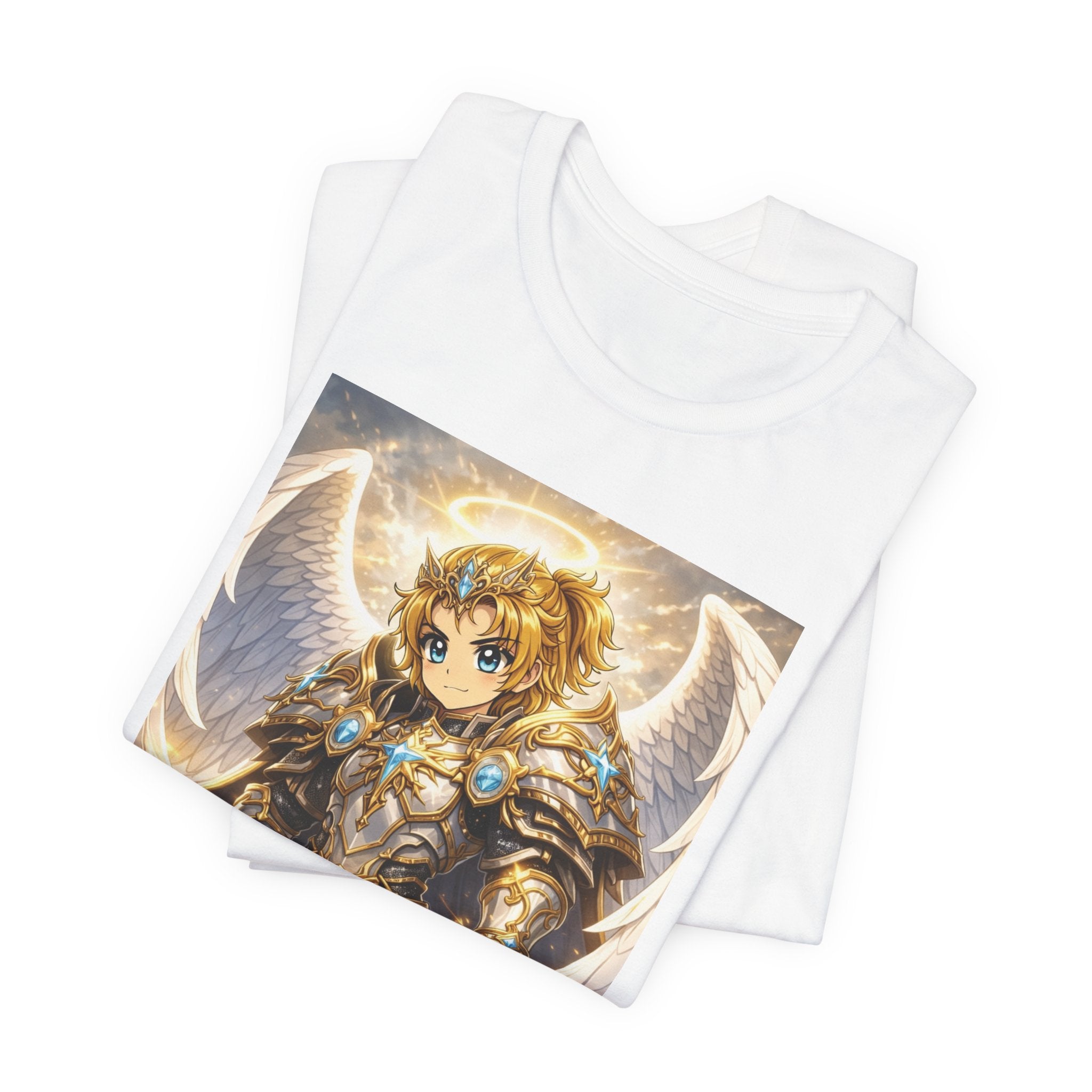 Anime Angel & Friend Graphic Tee — Cute Fantasy Illustration T-Shirt