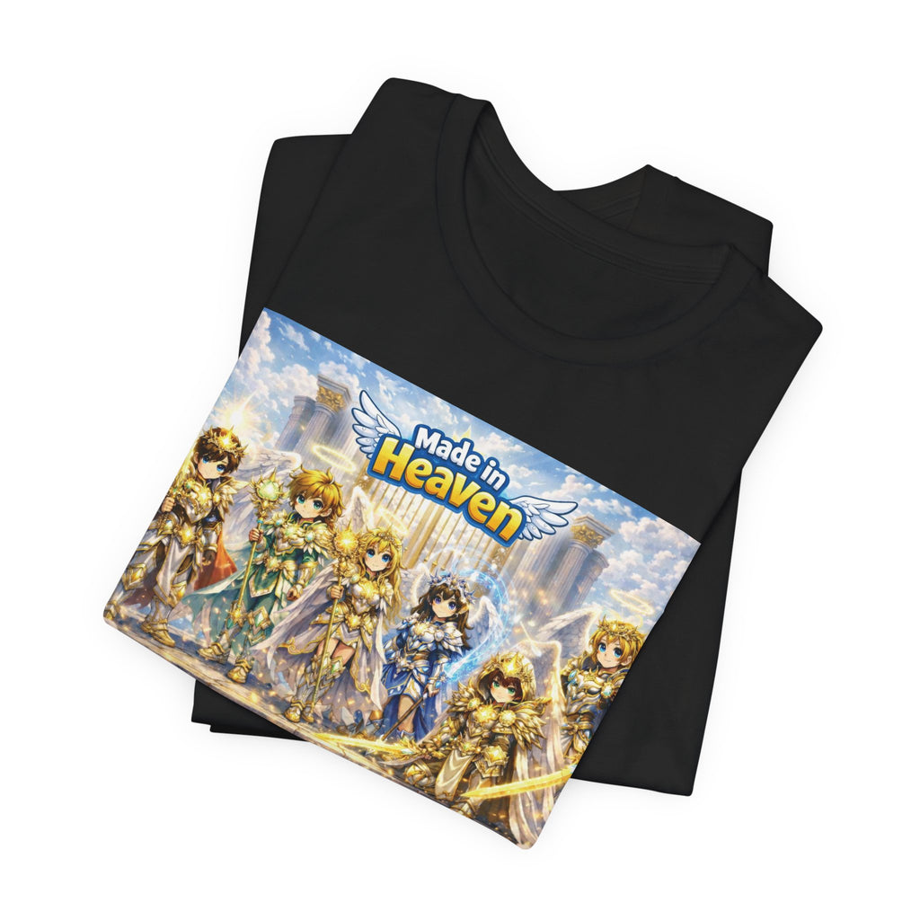 Anime Angel & Friend Graphic Tee — Cute Fantasy Illustration T-Shirt