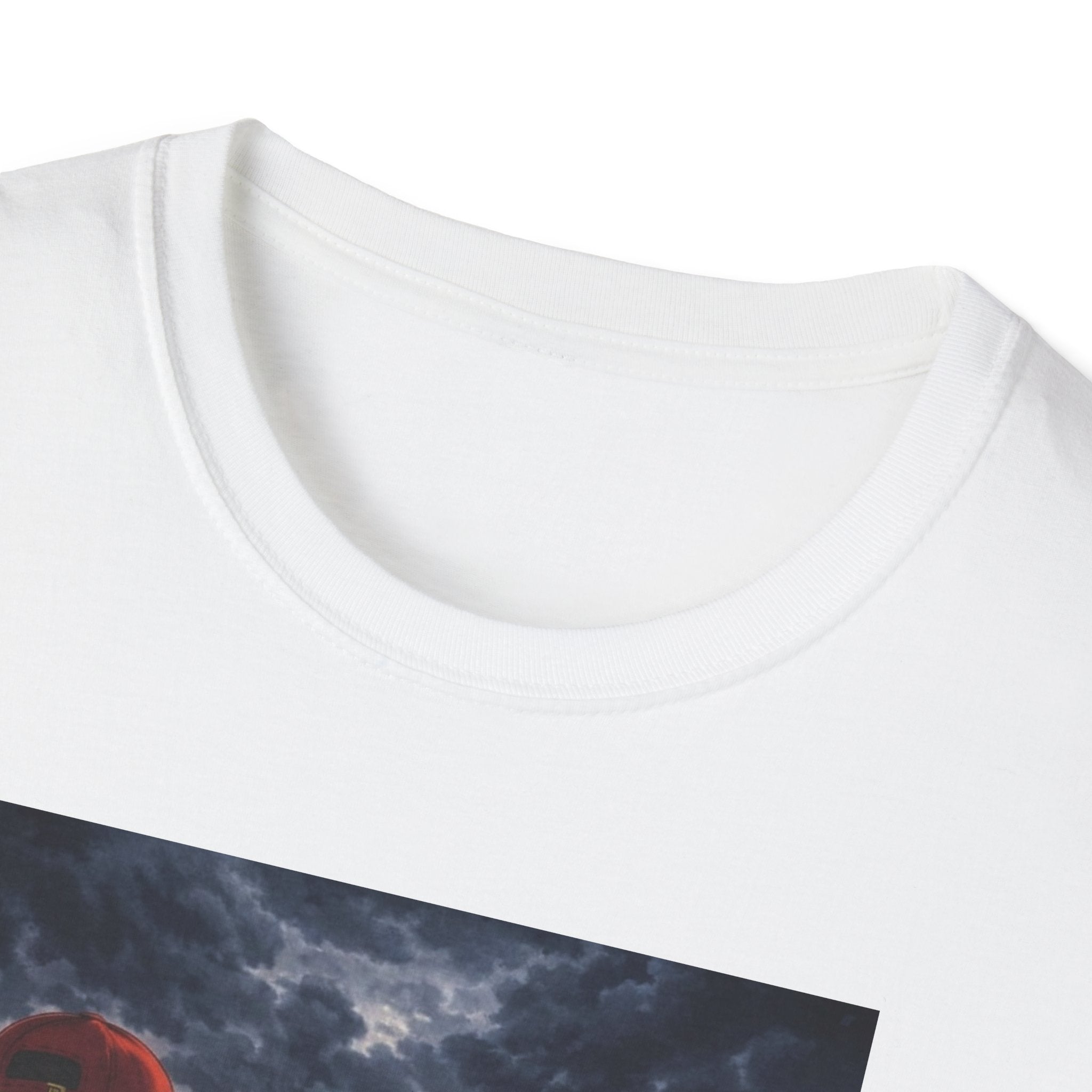 Anime Fantasy T-Shirt — Winged Child and Guardian Cottage Scene