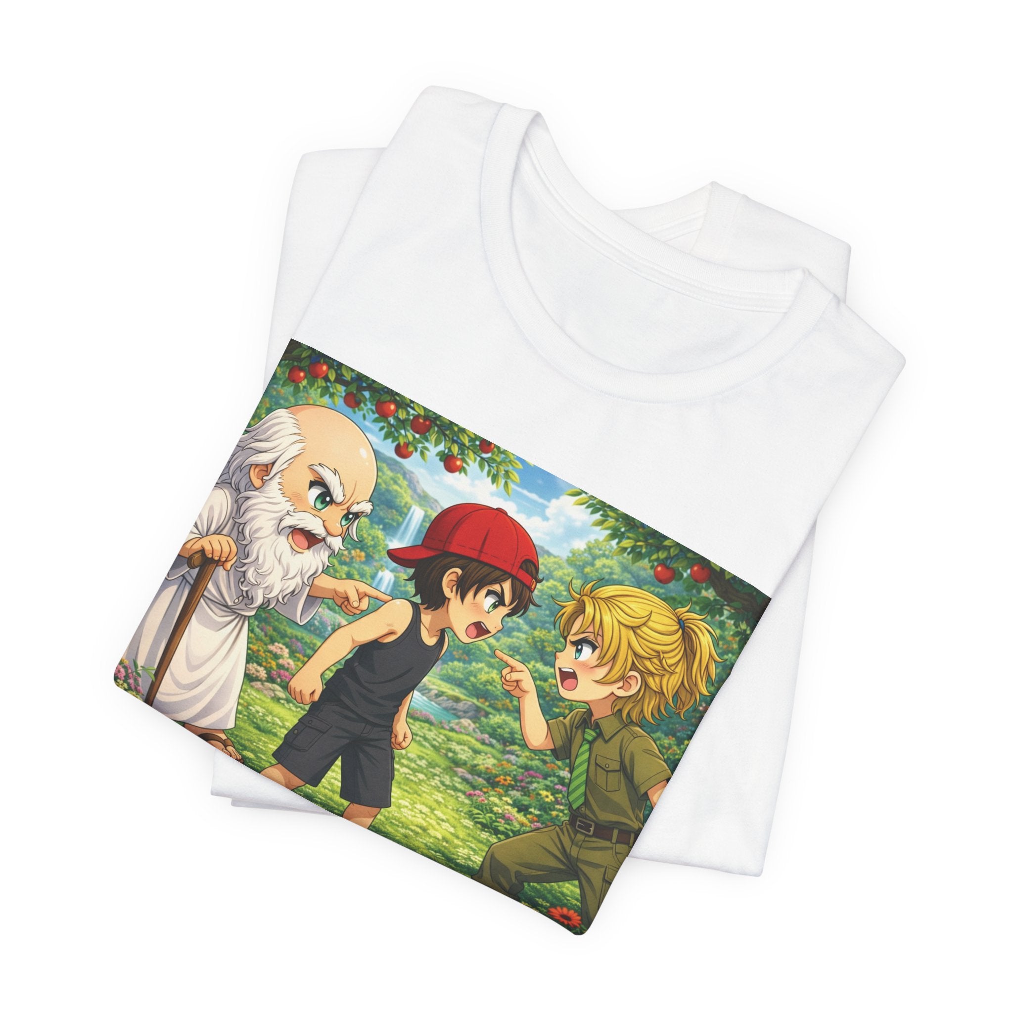 Anime Angel & Friend Graphic Tee — Cute Fantasy...