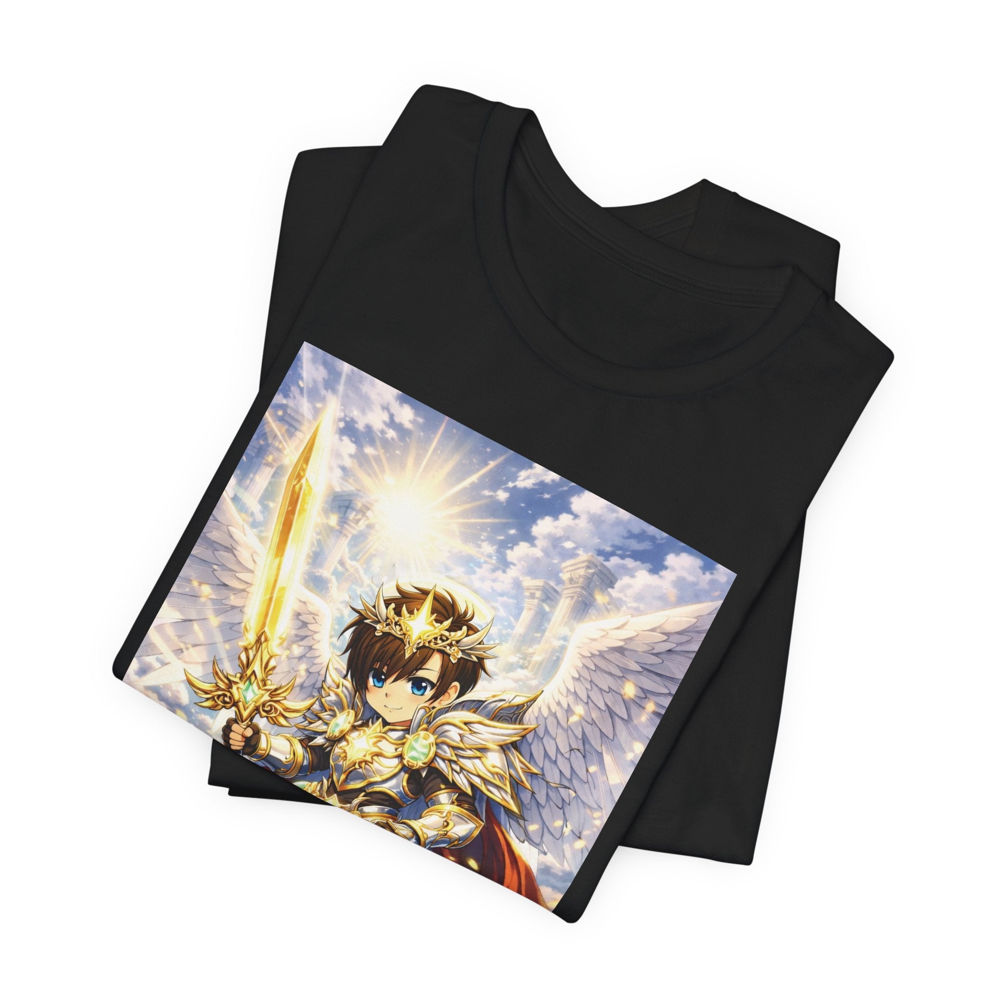 Anime Angel & Friend Graphic Tee — Cute Fantasy Illustration T-Shirt