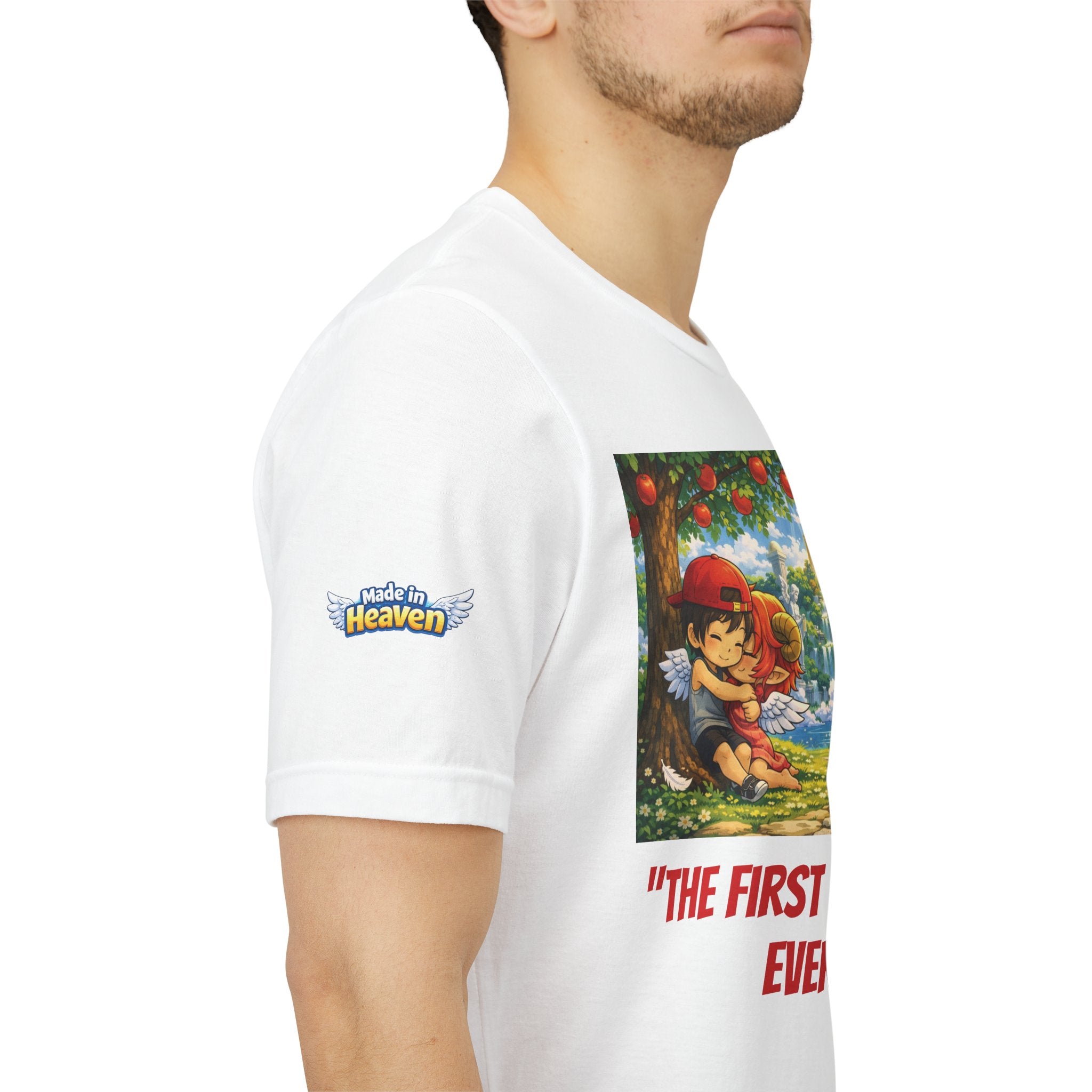 Anime Angel & Friend Graphic Tee — Cute Fantasy Illustration T-...