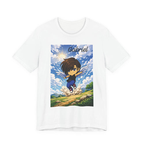 Anime Angel & Friend Graphic Tee — Cute Fantasy Illustration T-Shirt
