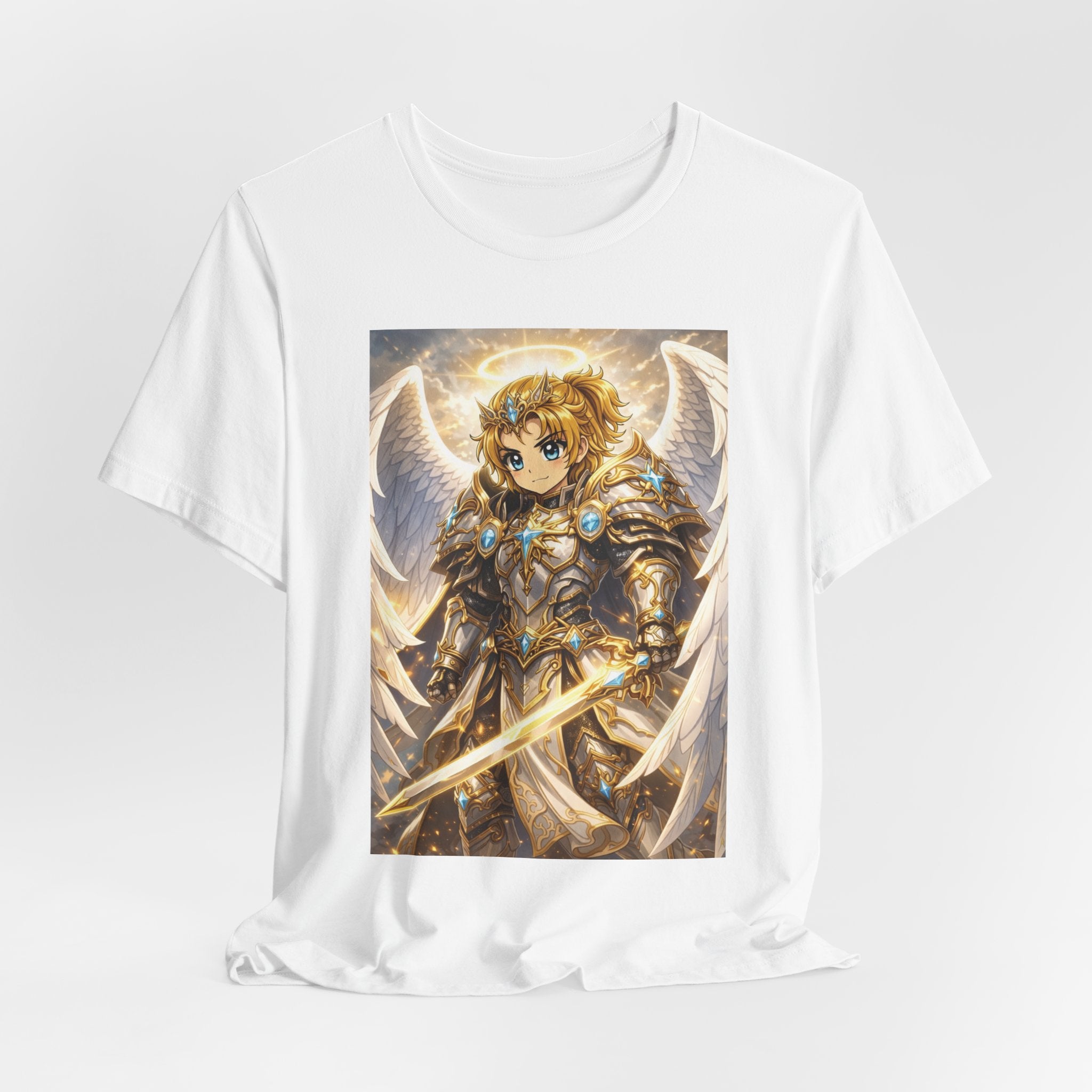 Anime Angel & Friend Graphic Tee — Cute Fantasy Illustration T-Shirt