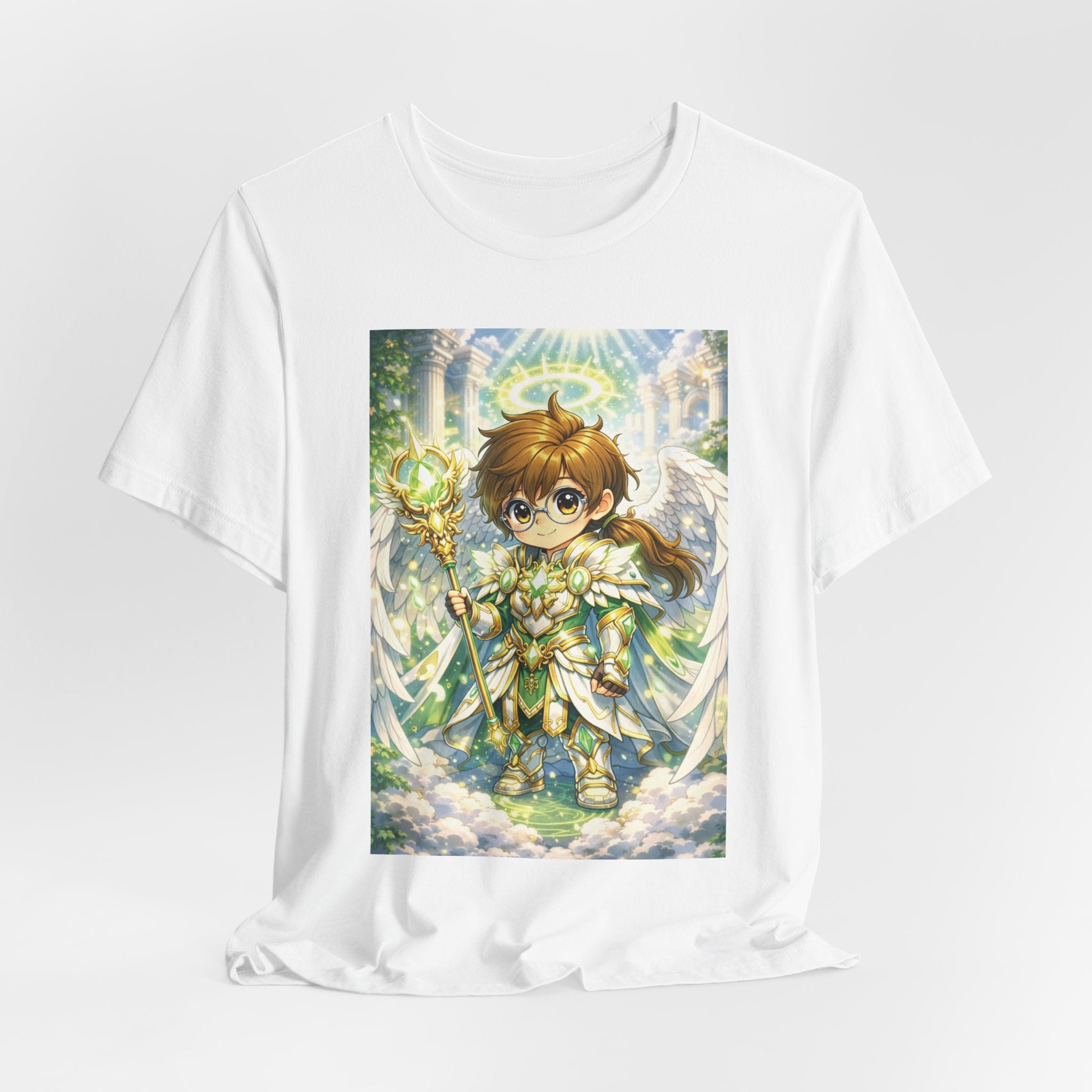 Anime Angel & Friend Graphic Tee — Cute Fantasy Illustration T-Shirt