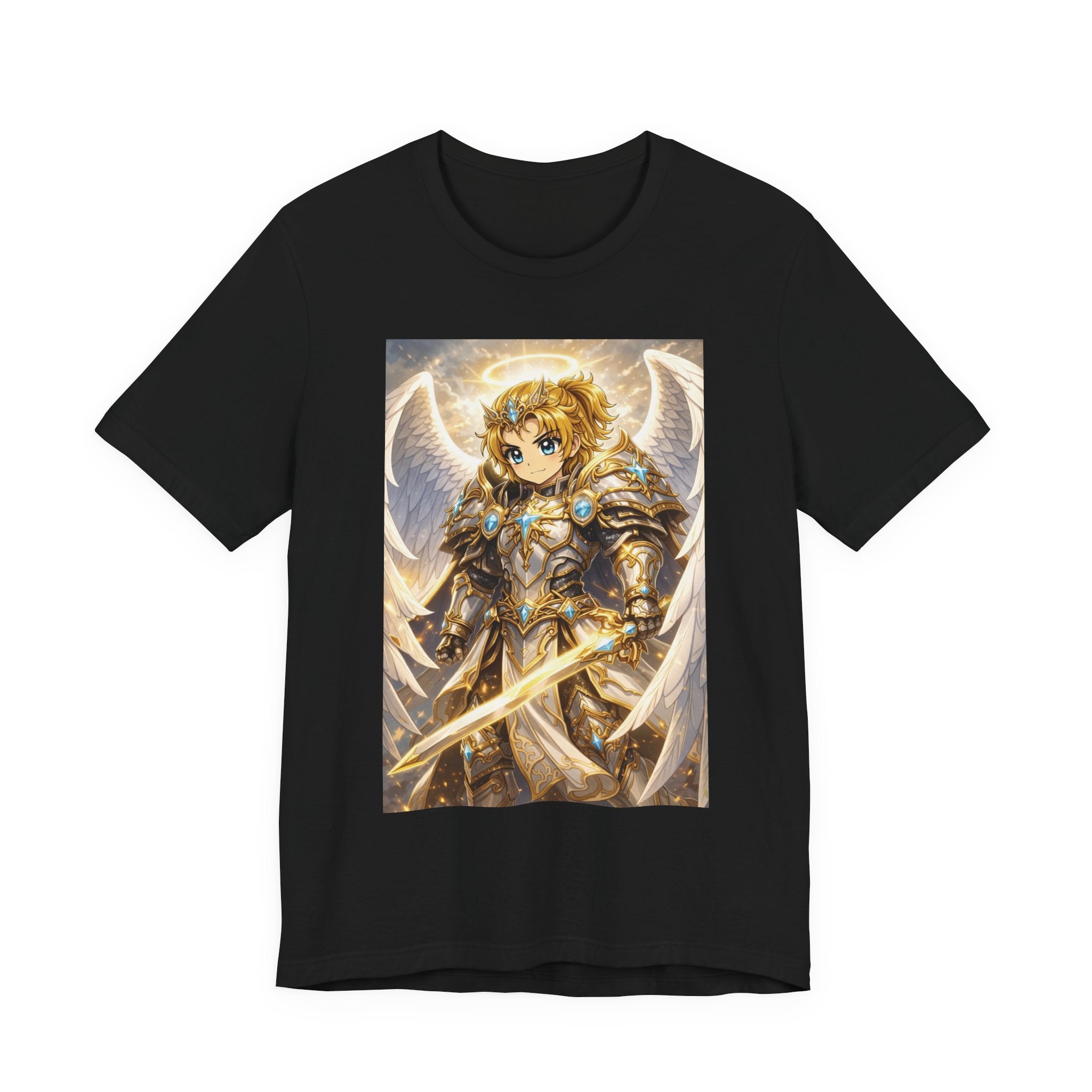 Anime Angel & Friend Graphic Tee — Cute Fantasy Illustration T-Shirt