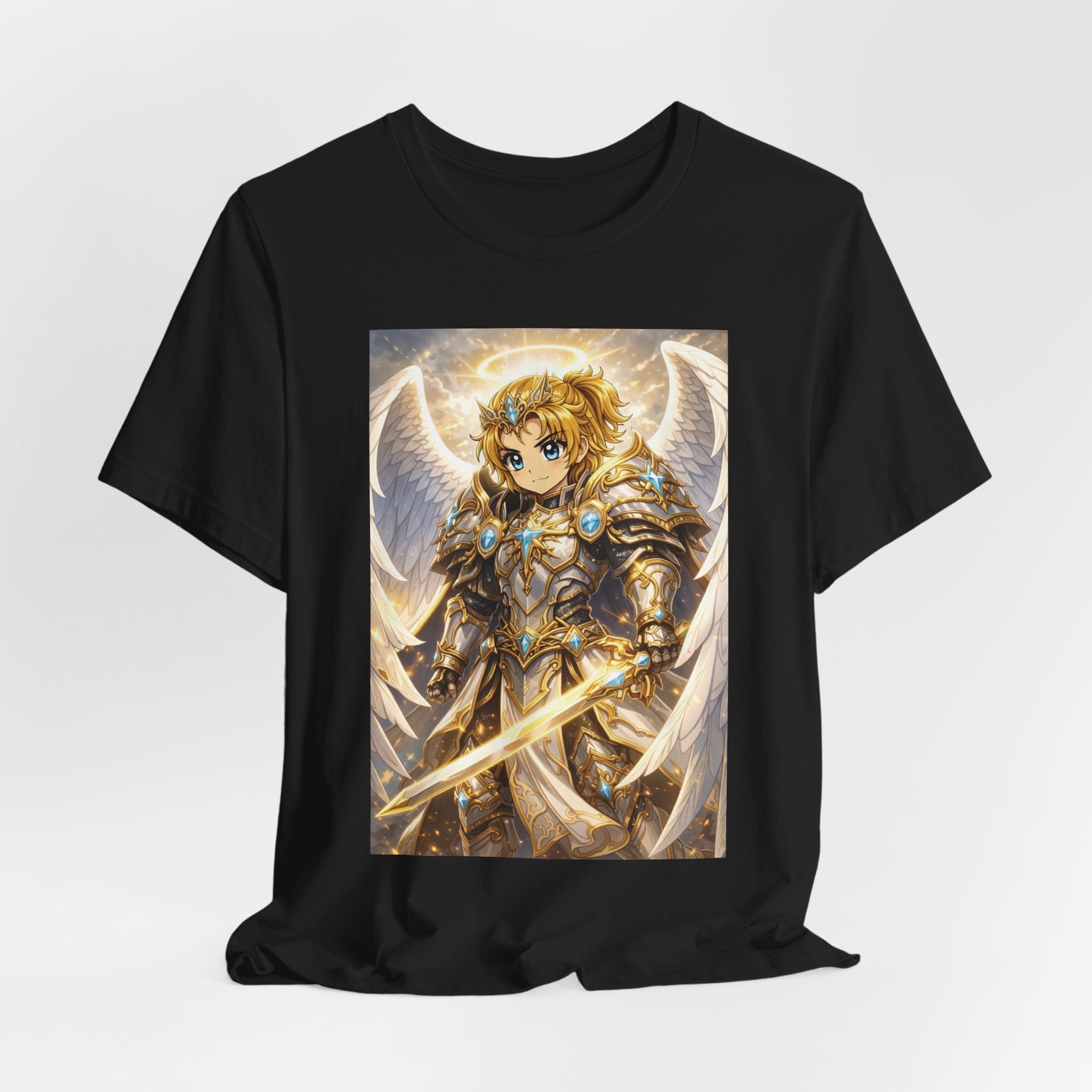 Anime Angel & Friend Graphic Tee — Cute Fantasy Illustration T-Shirt