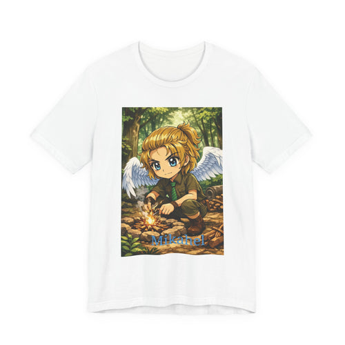Anime Angel & Friend Graphic Tee — Cute Fantasy Illustration T-Shirt